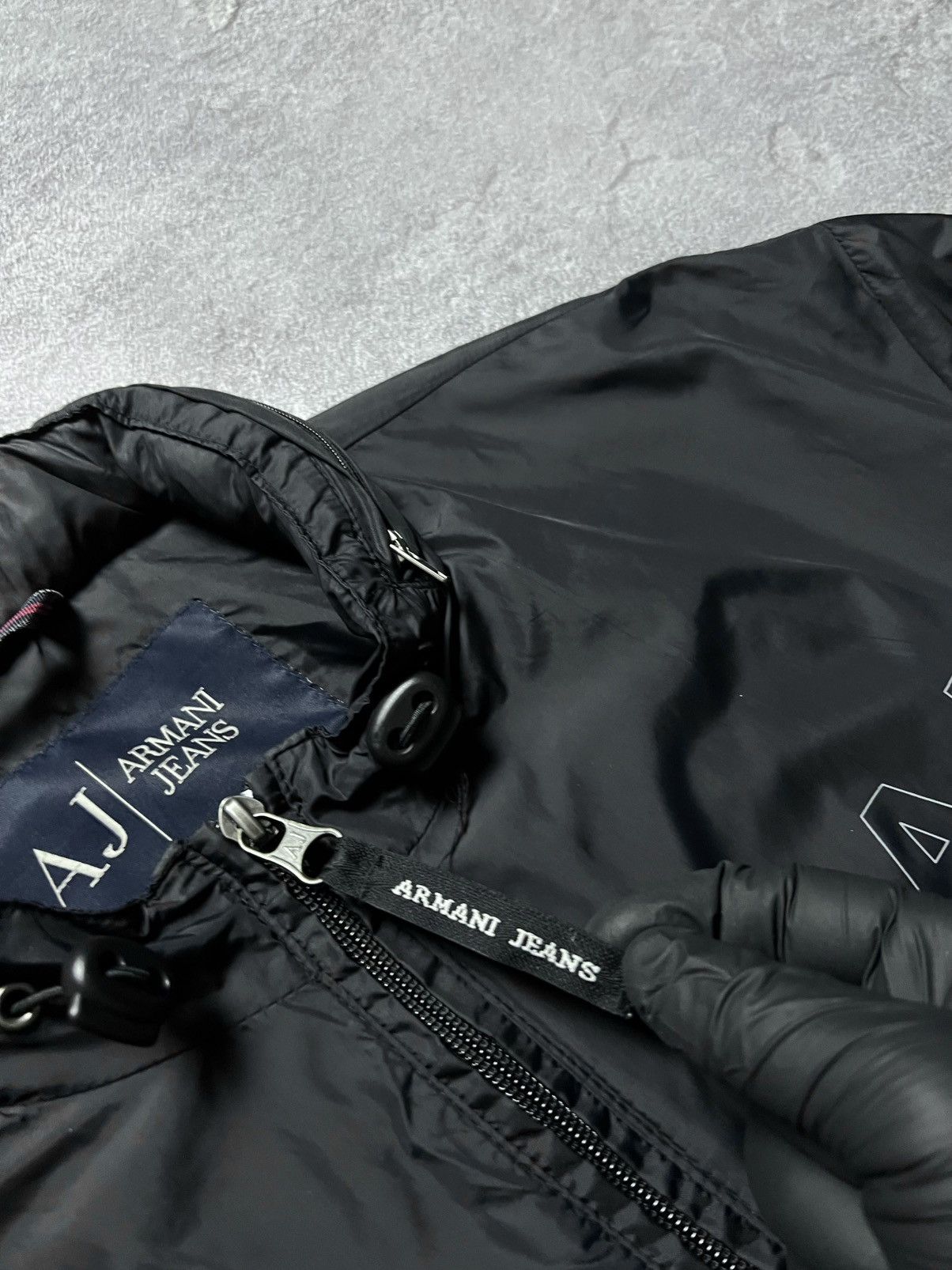 Emporio Armani Vintage Armani Jeans Light Jacket Neylon Big Logo Xl Size US XL / EU 56 / 4 - 6 Thumbnail