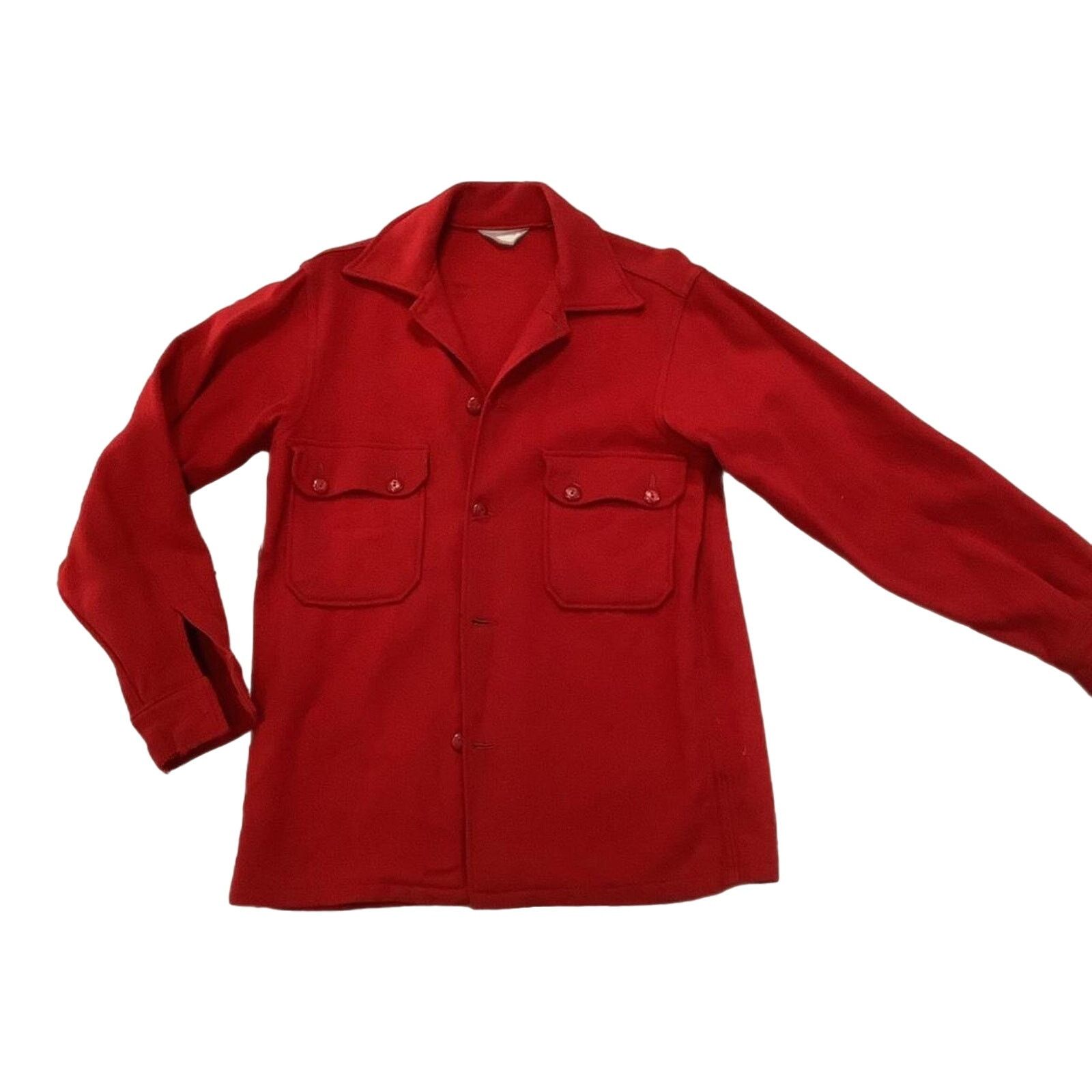 Other 60s Red Wool Boy Scouts Of America Jacket Shirt Size US L / EU 52-54 / 3 - 1 Thumbnail