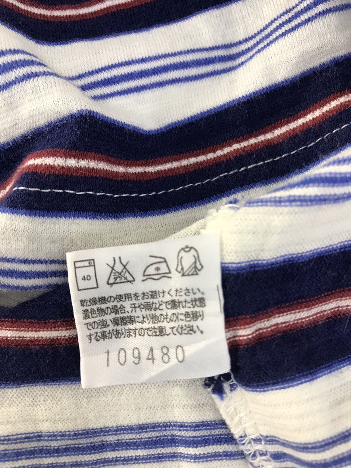 Japanese Brand × Takeo Kikuchi × Vintage Vintage Takeo Kikuchi Striped Long Sleeve T.Shirt Size US M / EU 48-50 / 2 - 8 Thumbnail