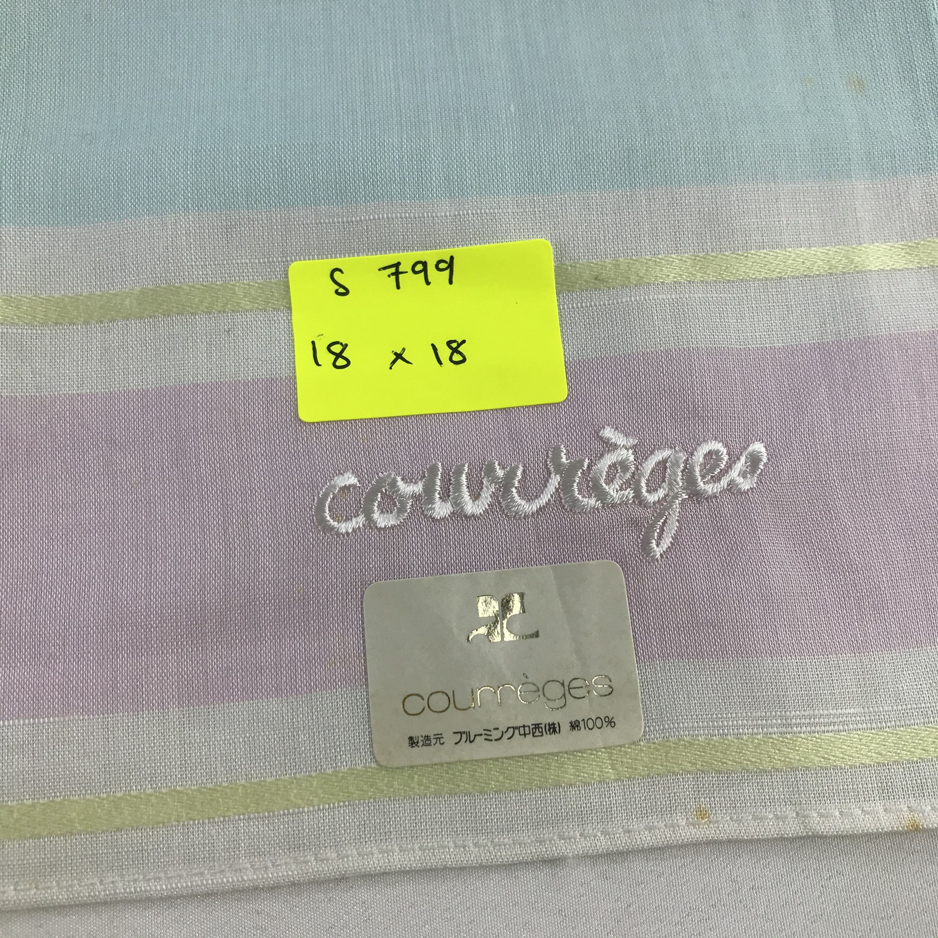 Courreges × Vintage Courreges Bandana / Handkerchief / Neckerchief - S799 Size ONE SIZE - 5 Thumbnail
