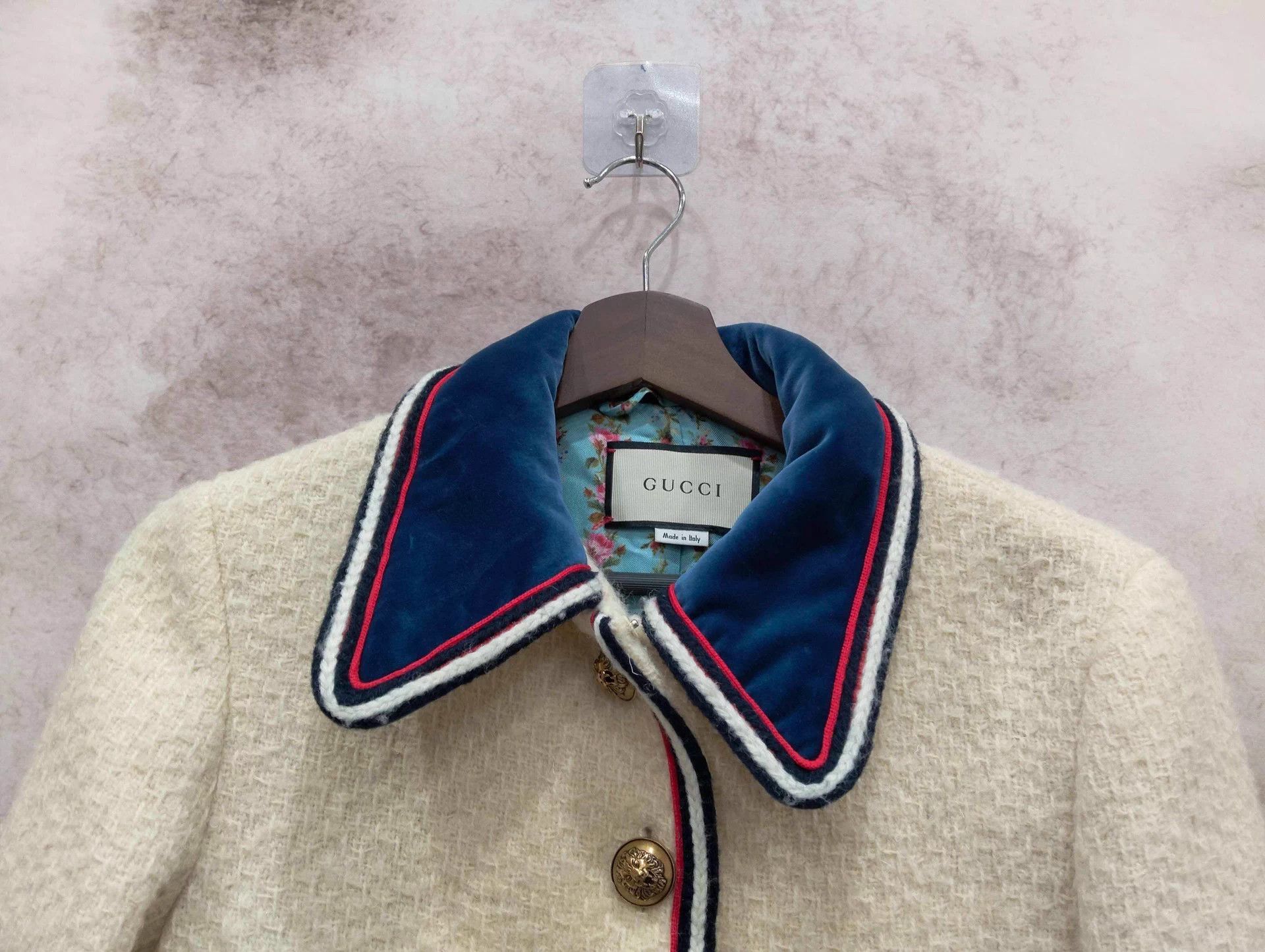 Gucci Gucci Off-White Mid-Length Wool Blend Coat 40 Size M / US 6-8 / IT 42-44 - 3 Thumbnail
