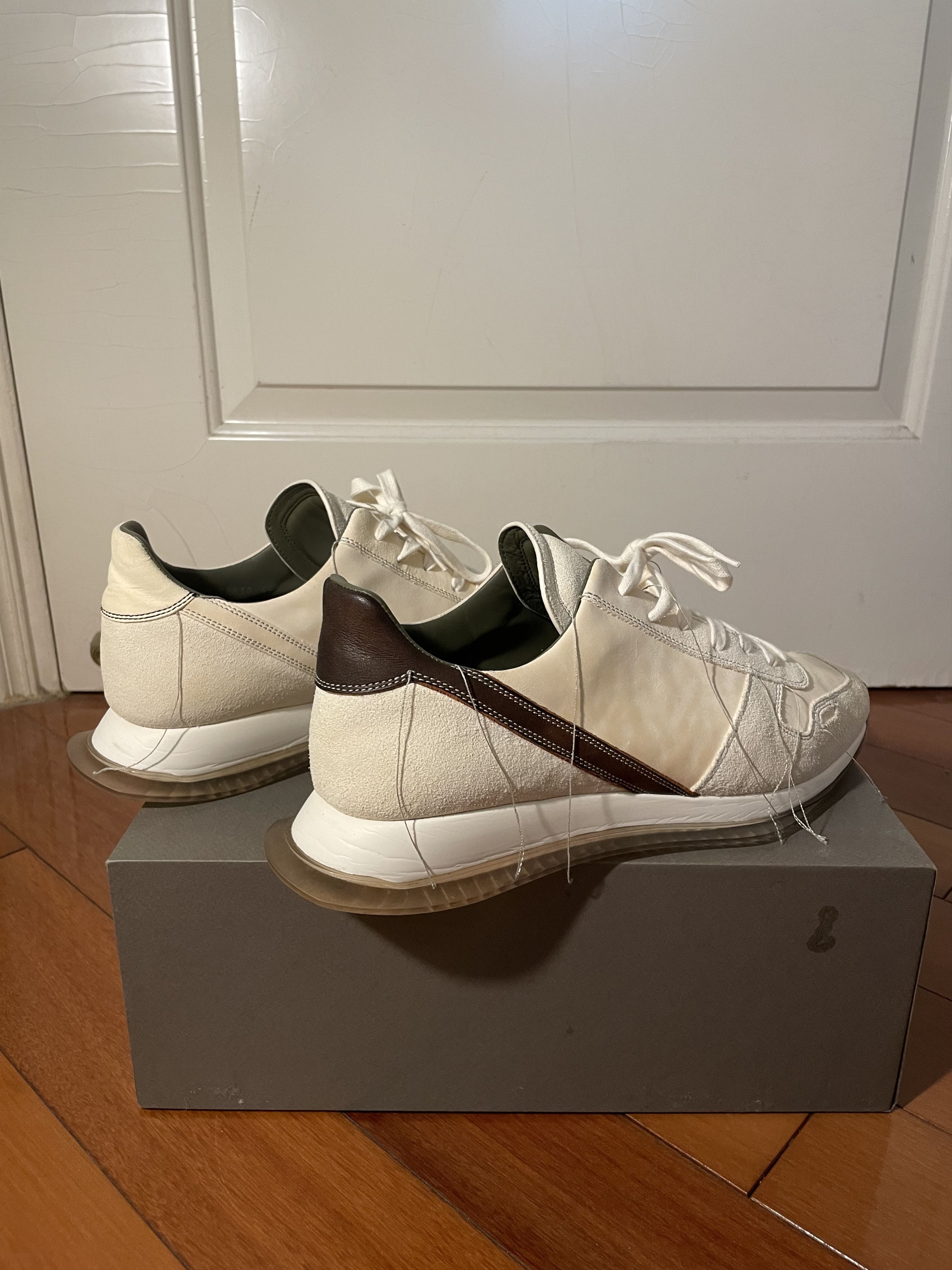 Rick Owens RO Mainline Runner Low-Top Sneakers with Stitch Detail Size US 11 / EU 44 - 4 Thumbnail