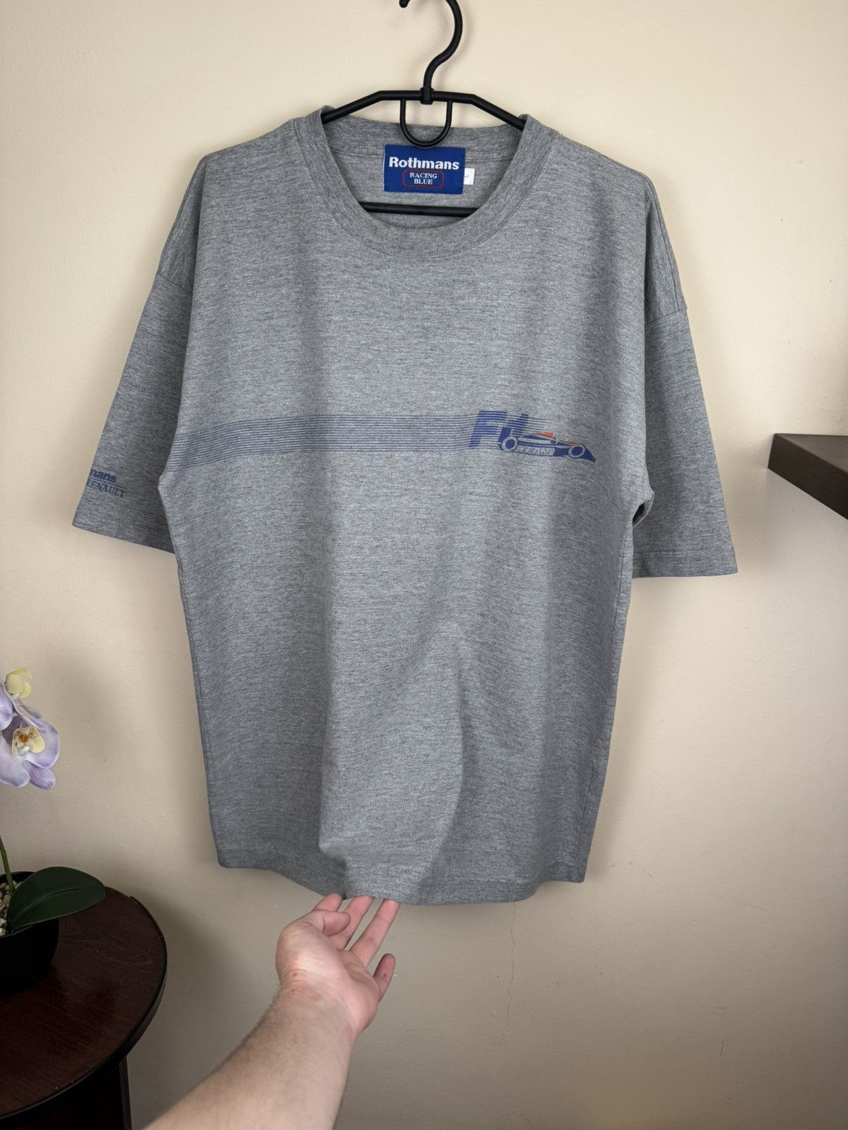 Other Vintage Rothmans Racing Blue T shirt Williams Renault L F1 Size US XL / EU 56 / 4 - 11 Thumbnail