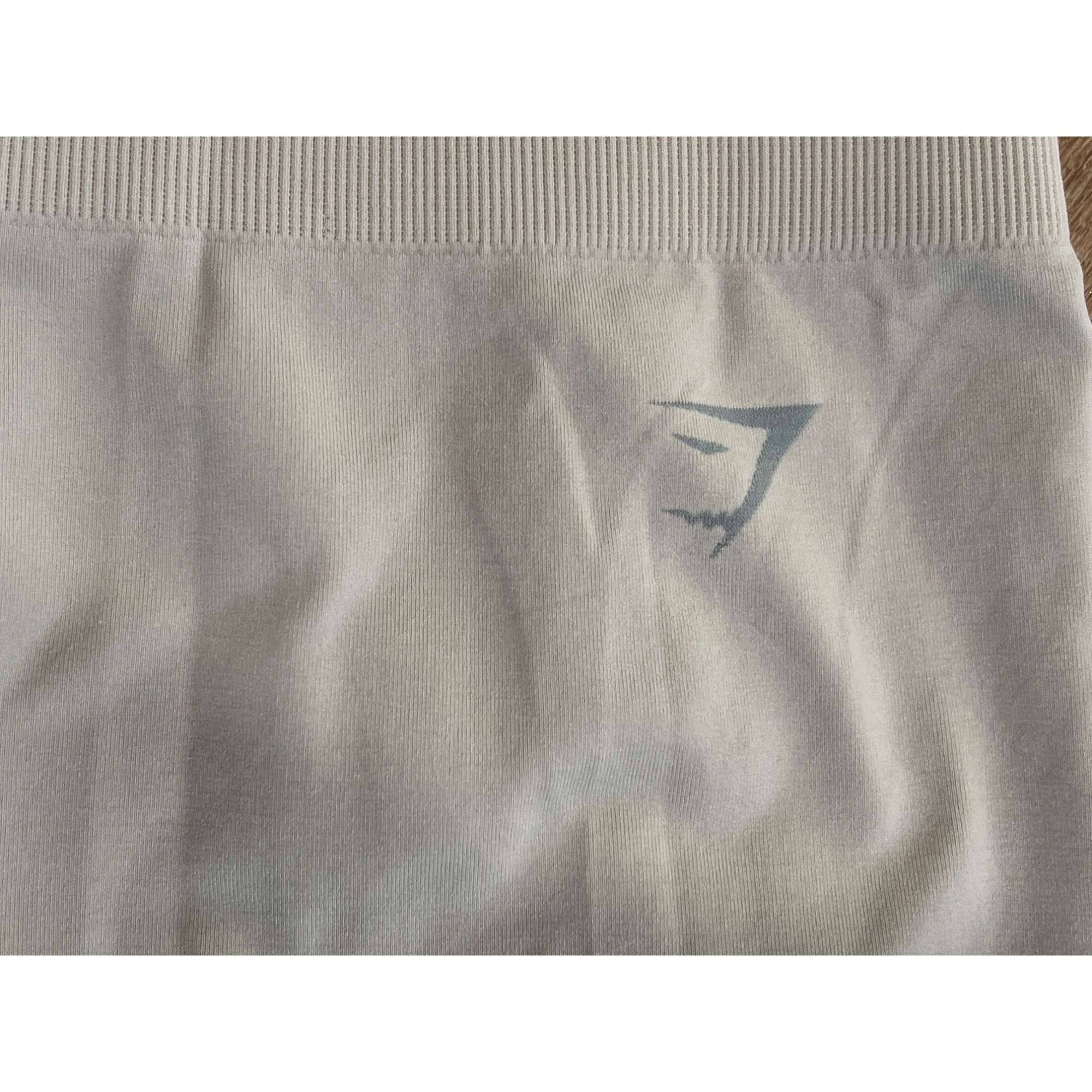 Gymshark Gymshark Womens High-Waisted Cream Leggings S Seamless Stret Size 26" / US 2 / IT 38 - 4 Thumbnail