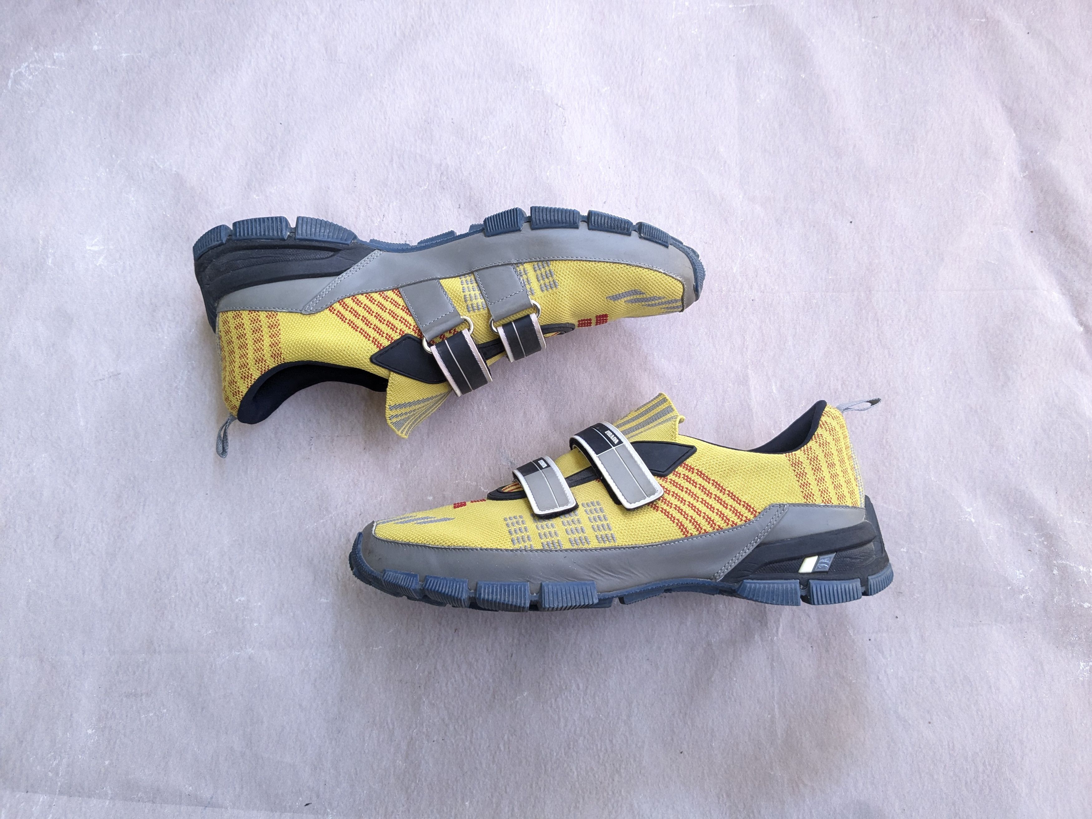 Prada Prada Crossection Sneakers Yellow Gray 9 Size US 9 / EU 42 - 1 Thumbnail