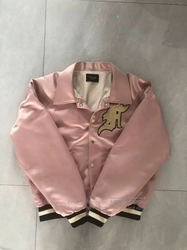 Fear of God 5th Pink Silk Jacket.