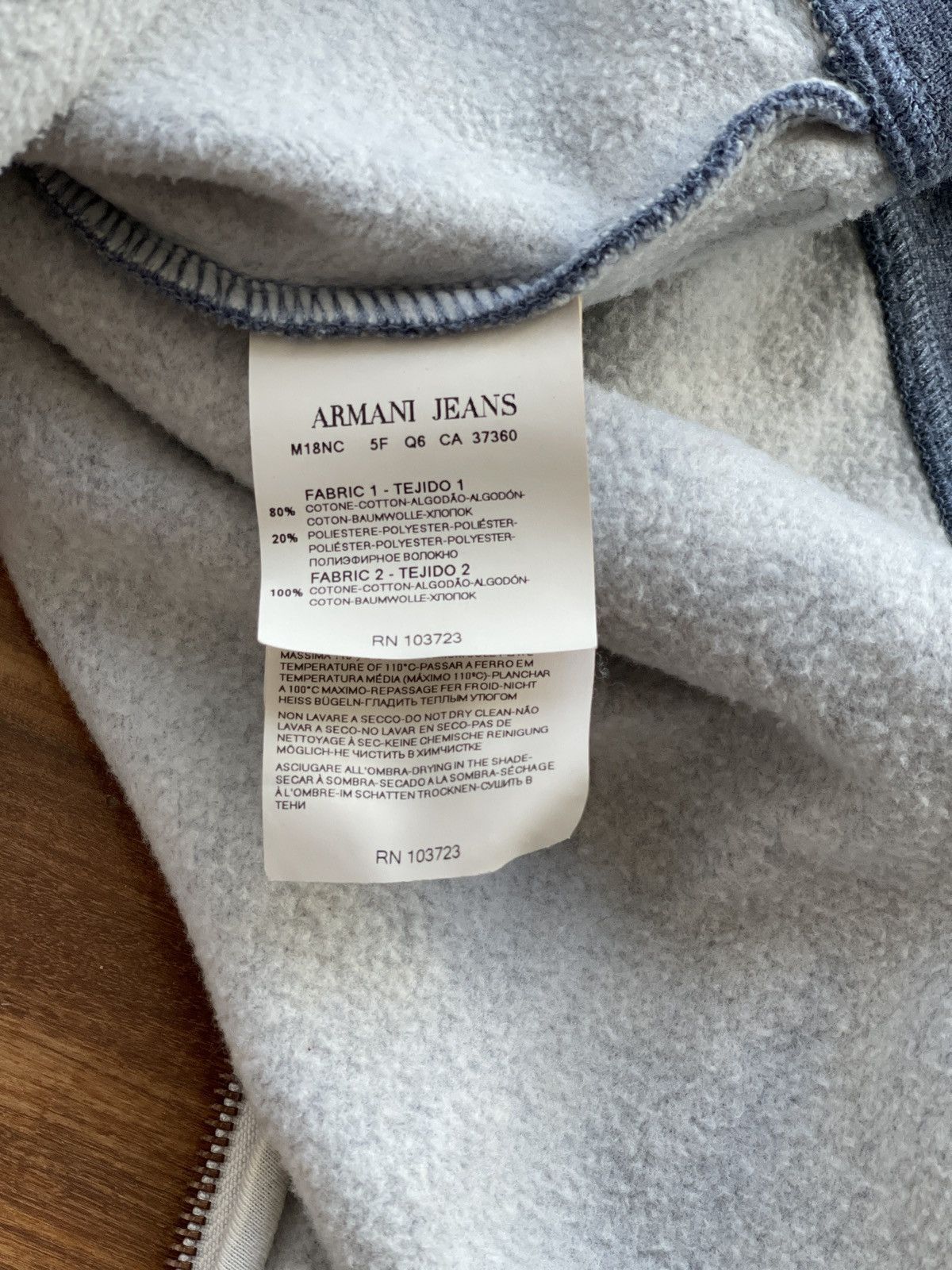 Armani Armani Jeans Hoodies Size US XL / EU 56 / 4 - 6 Thumbnail