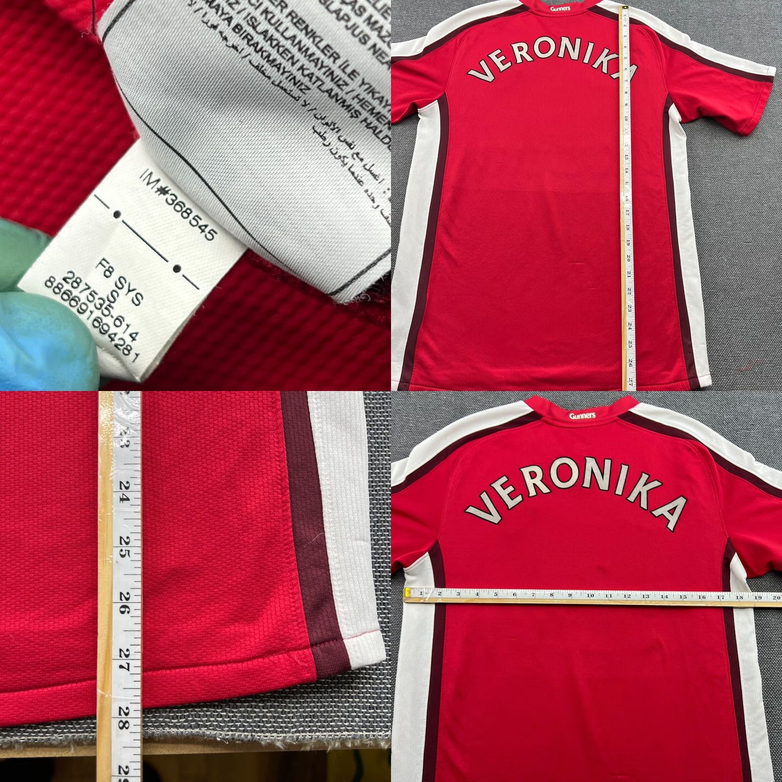 Nike Nike Arsenal 2008 2009 2010 Home Mens Football Jersey Shirt Small Red Nike Adult Short Sleeve Jersey Mens Football Shirt XS? Size US S / EU 44-46 / 1 - 9 Thumbnail