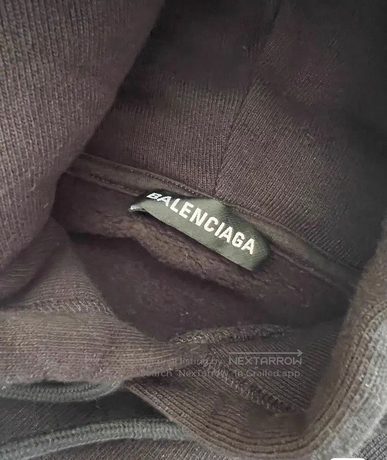 Balenciaga Balenciaga Hooded Fleece Loose Fit Sweatshirt Size US XS / EU 42 / 0 - 3 Thumbnail