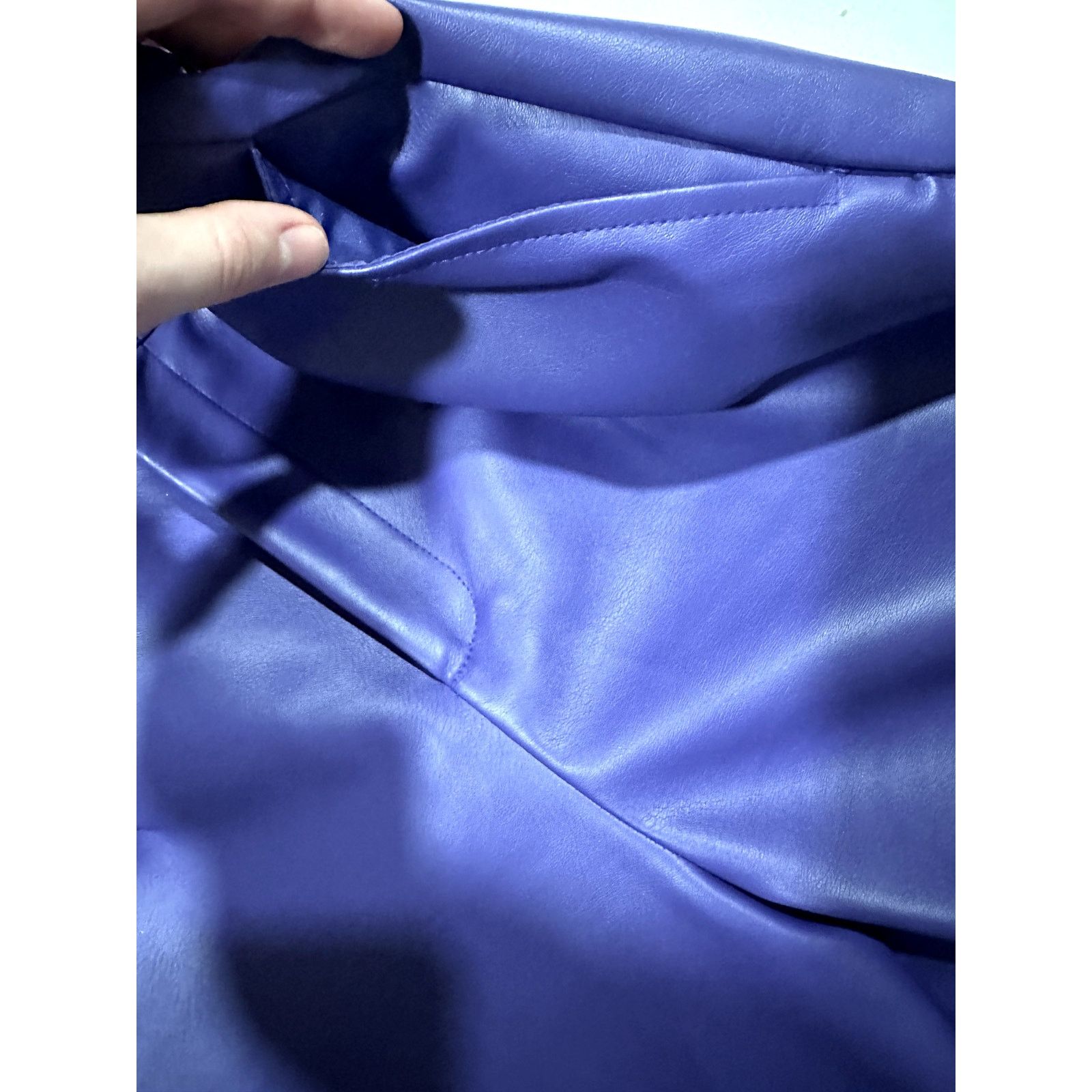 Nasty Gal Nasty Gal Faux High Waisted Purple Leather Pants sz2 Size 26" / US 2 / IT 38 - 5 Thumbnail