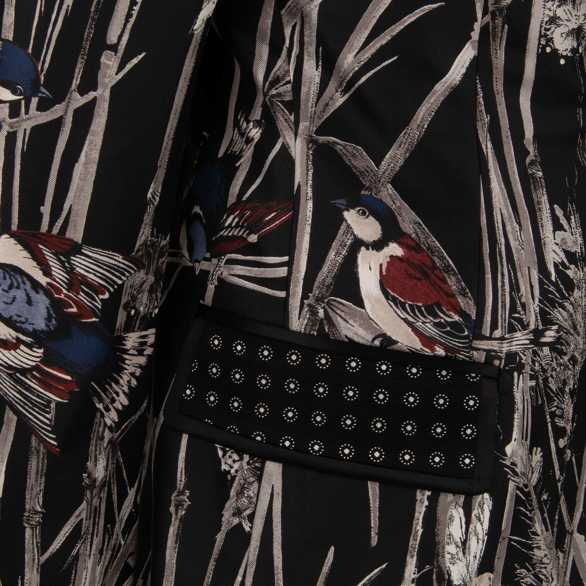 Dolce & Gabbana o1y0125 Bird Print Silk Blazer in Multicolor Size US S / EU 44-46 / 1 - 7 Thumbnail