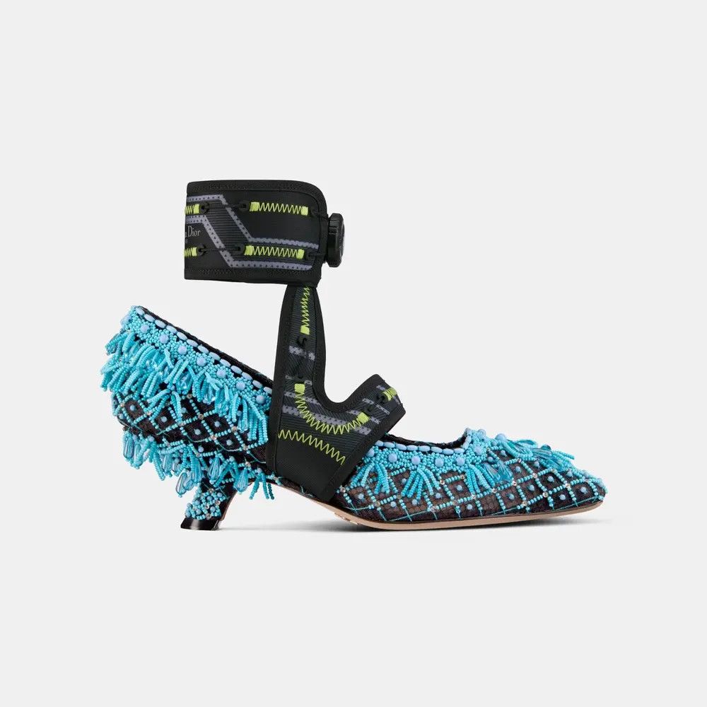 image of Dior O1Bcso1Str0524 Heel Shoes In Blue, Women's