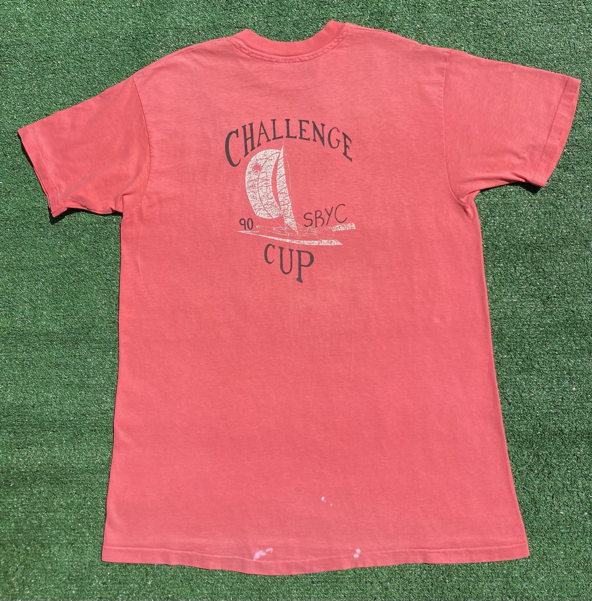Hanes 1990 Challenge Cup Sailing Santa Barbara Yacht T-Shirt Large Size US L / EU 52-54 / 3 - 1 Thumbnail