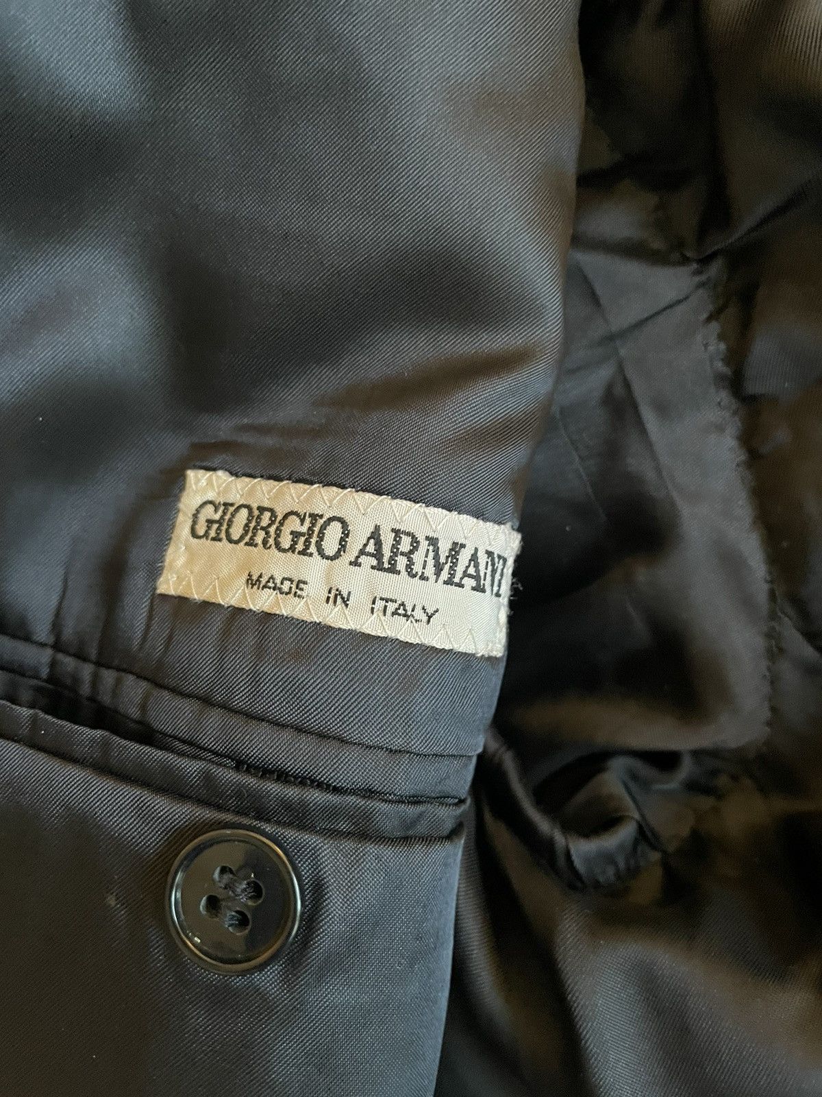 Giorgio Armani Vintage Wool Suit Jacket Size 38R - 4 Thumbnail
