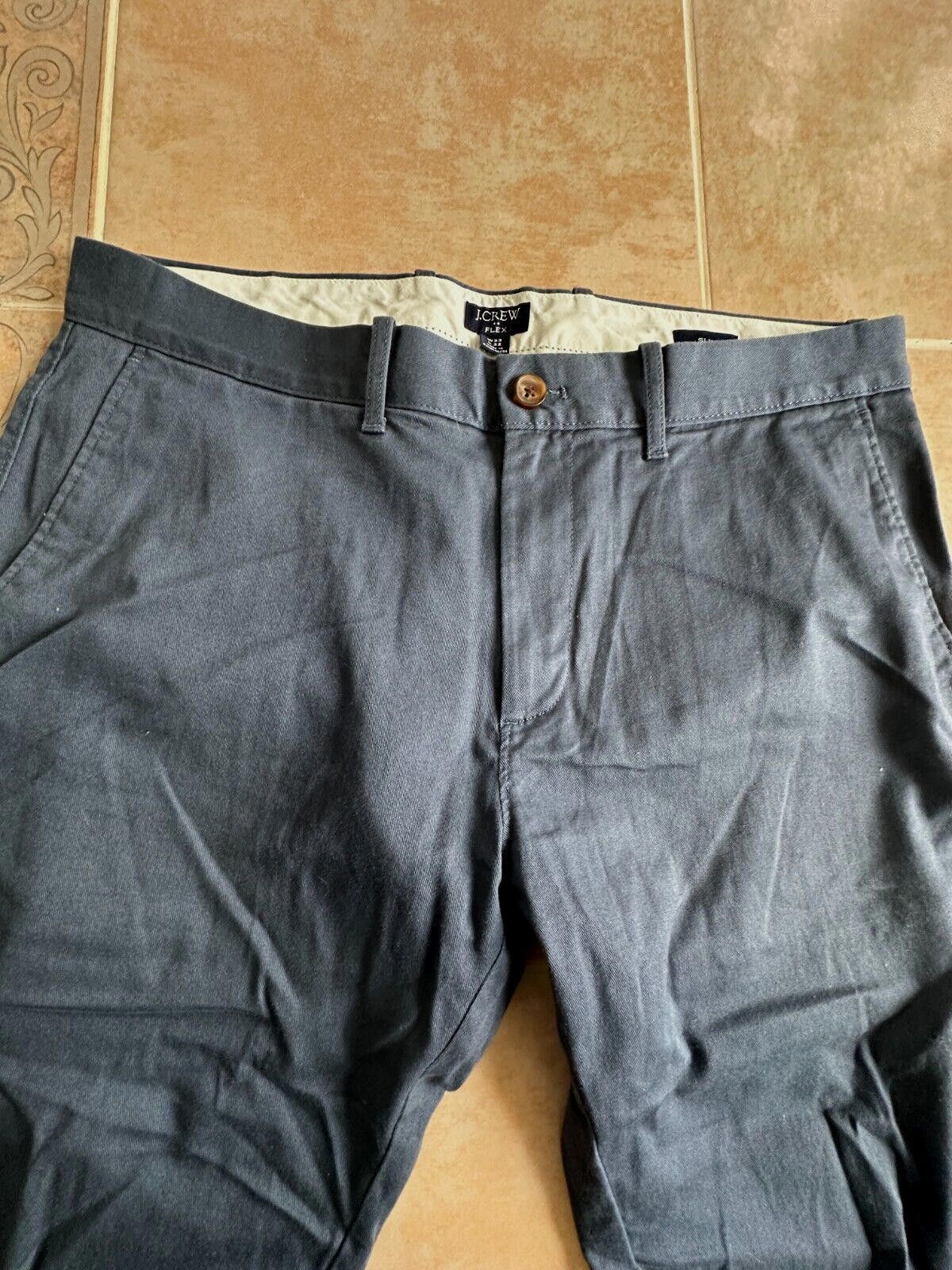 J.Crew J. Crew Flex Blue Pants Slim Men size 33 x 32 Size US 33 - 3 Thumbnail