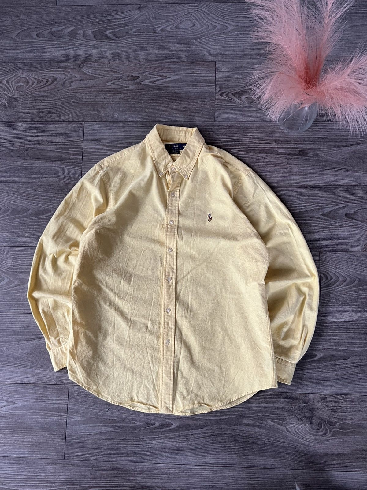 Polo Ralph Lauren × Ralph Lauren ‼️Polo Ralph Lauren RRL Multicolor Logo Lemon Shirt‼️ Size US XL / EU 56 / 4 - 1 Thumbnail