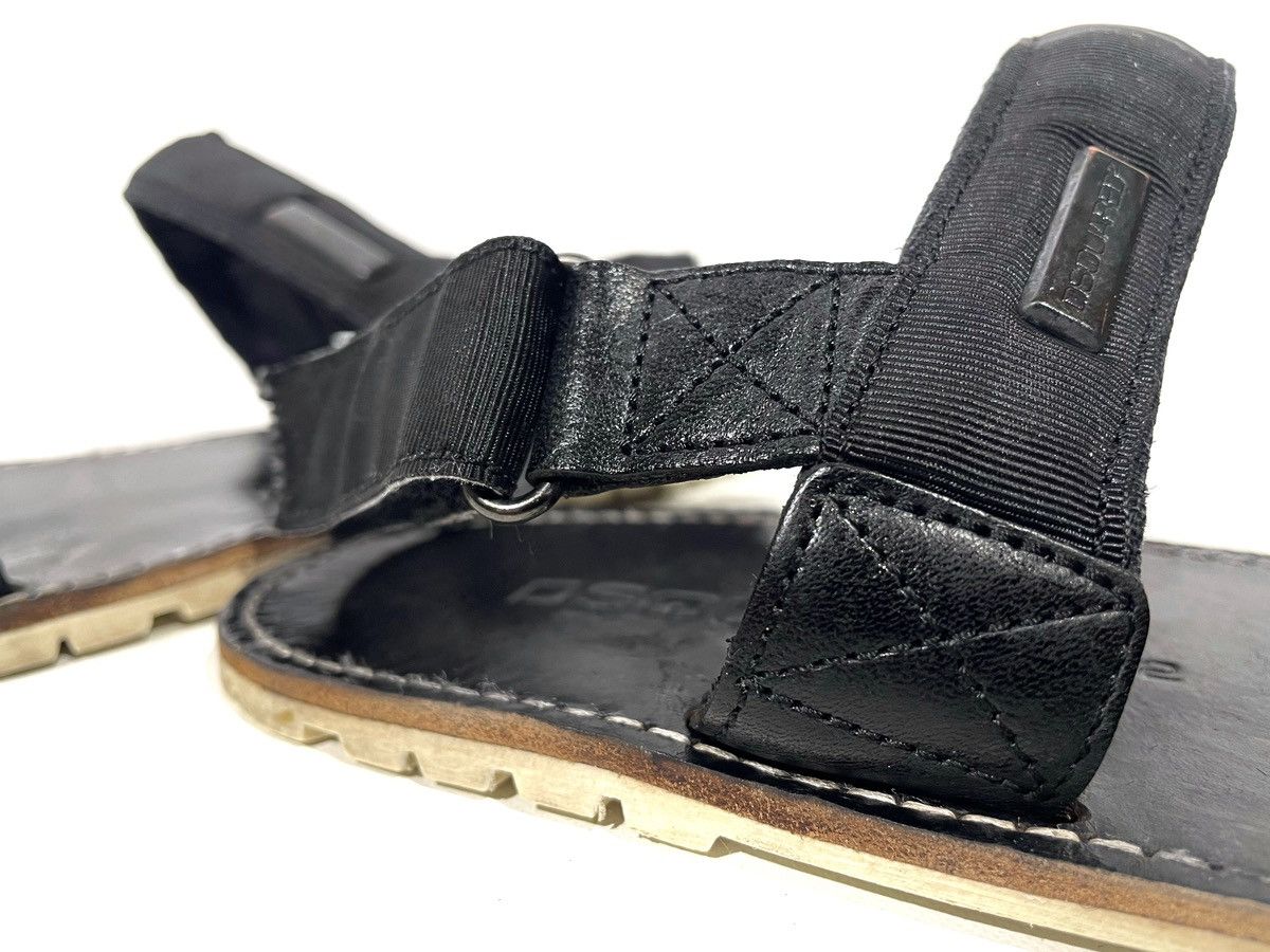 Dsquared2 Men Black Leather Dsquared2 Sandals Made In Italy Size 42 Size US 9 / EU 42 - 9 Thumbnail