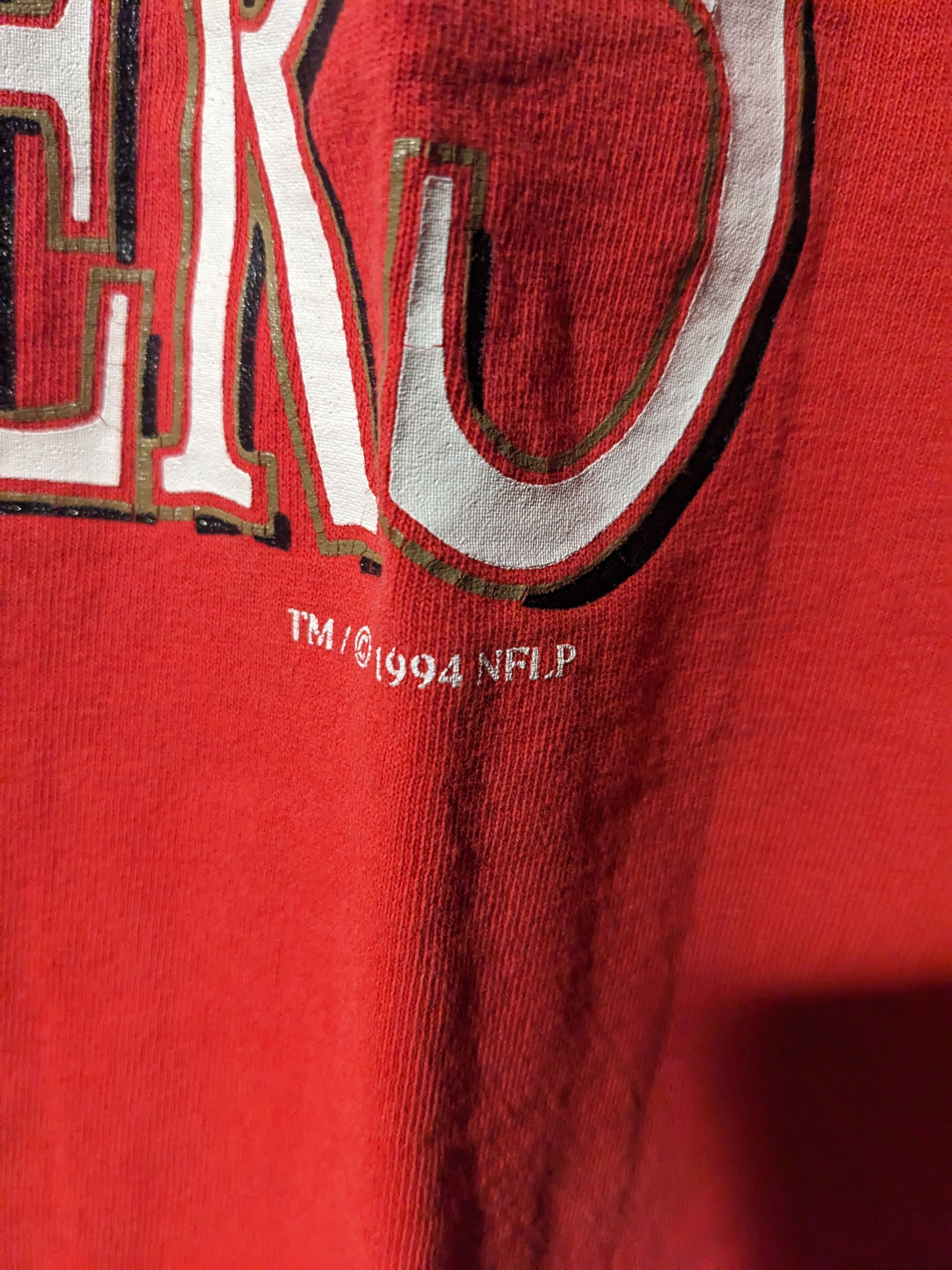 NFL × Vintage Vintage 1994 San Francisco 49ers Russell Athletic T-Shirt Size US L / EU 52-54 / 3 - 4 Thumbnail