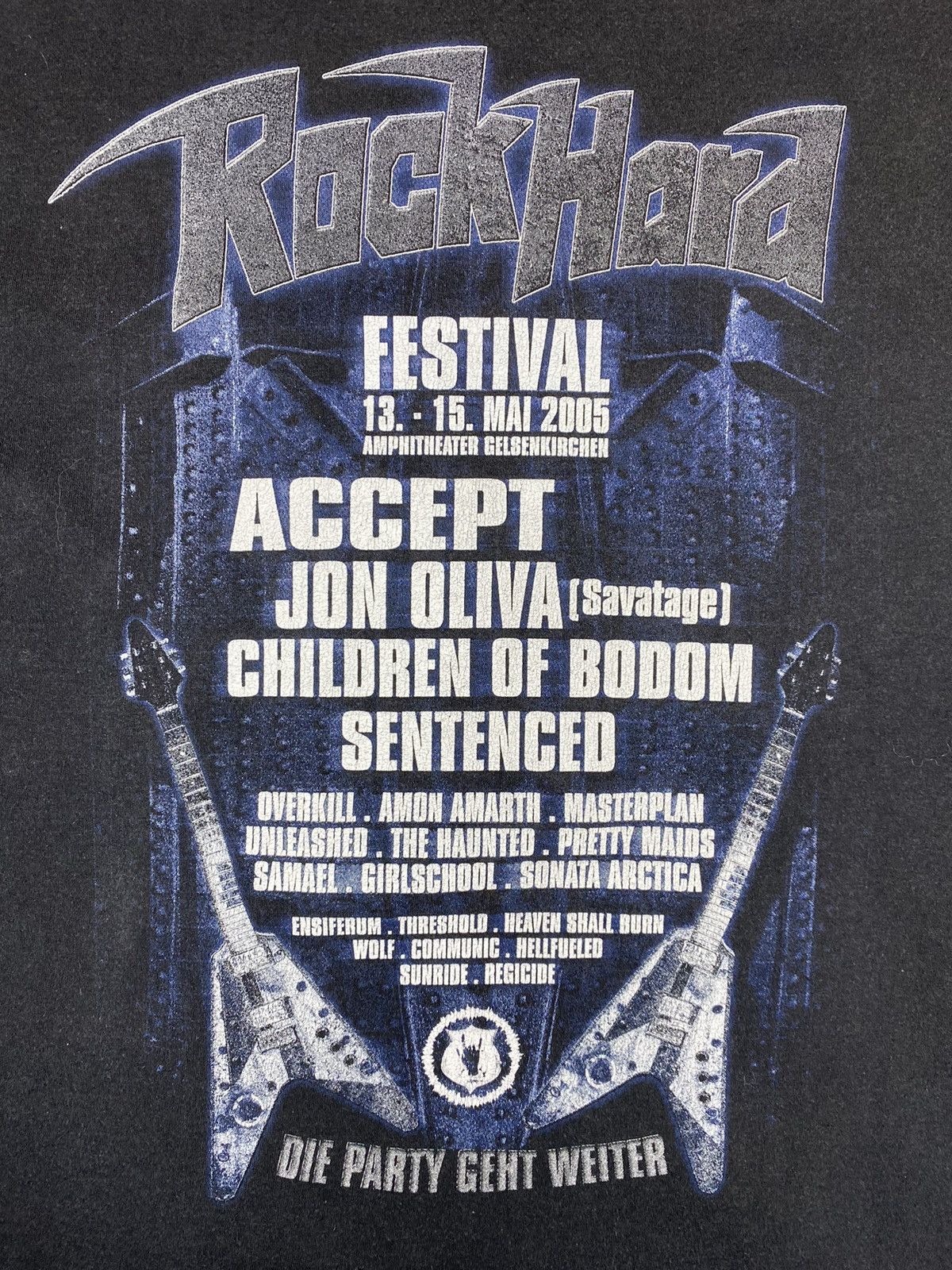 Band Tees × Vintage Vintage Rock Hard 2005 Rock Tee T Shirt Size US XL / EU 56 / 4 - 17 Thumbnail