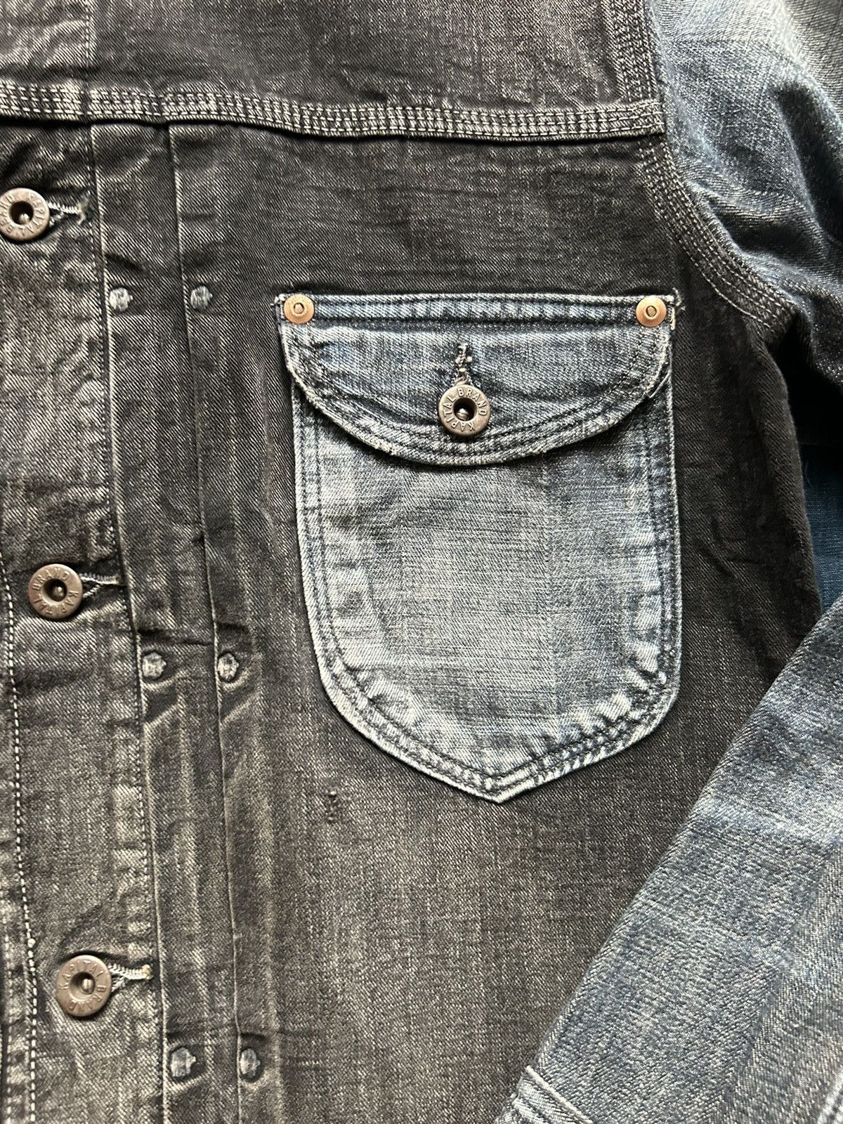 Kapital × Kapital Kountry Kapital black and indigo denim 1st jacket Size US S / EU 44-46 / 1 - 6 Thumbnail