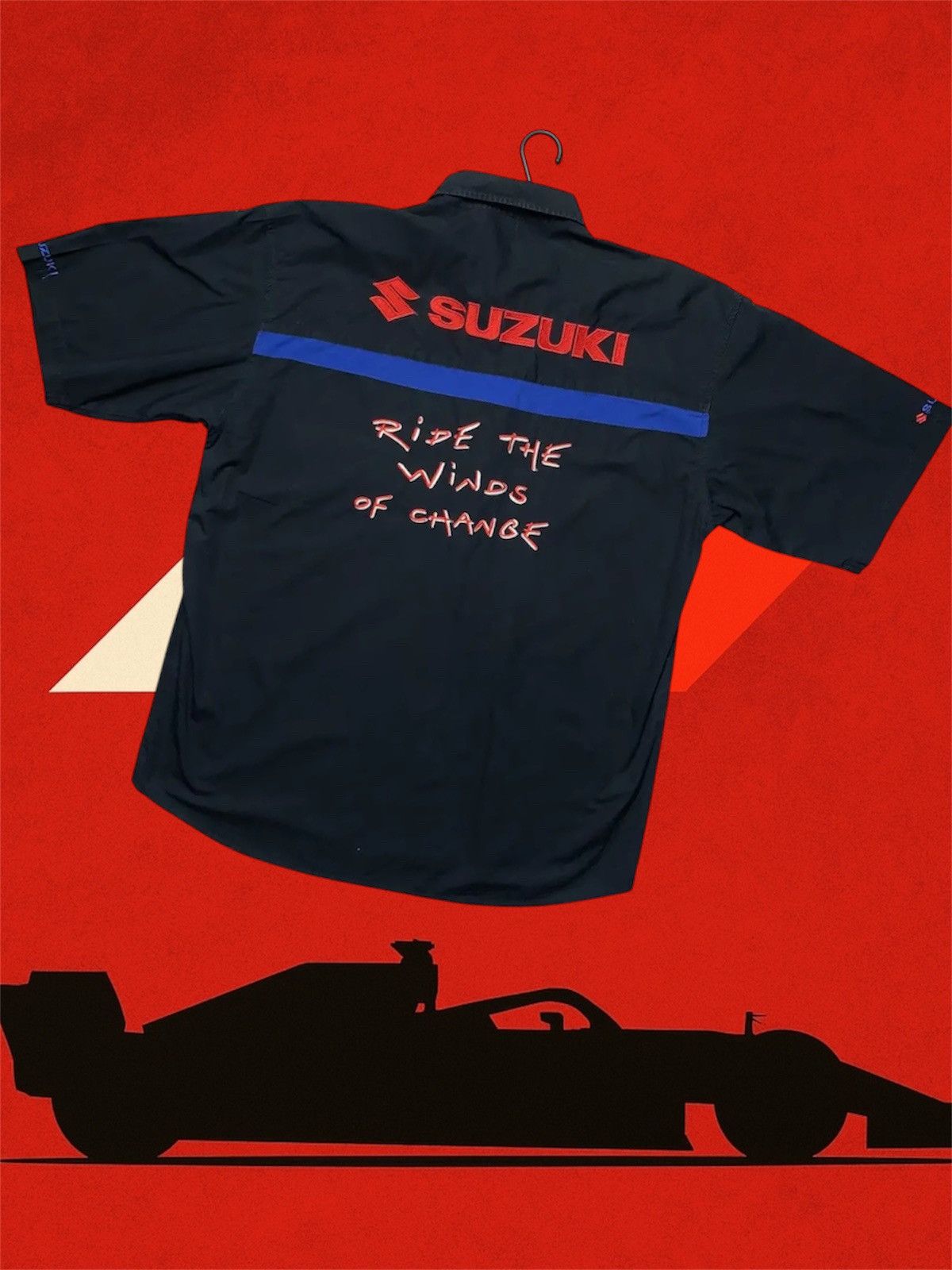 Vintage Vintage Suzuki racing Moto shirt logo size XL Size US XL / EU 56 / 4 - 1 Thumbnail