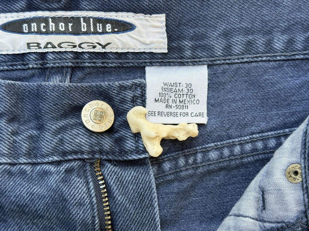 Anchor Blue × Vintage Vintage 90s Anchor Blue Baggy Jeans Dark Midnight Blue 30x30 Size US 30 / EU 46 - 4 Thumbnail