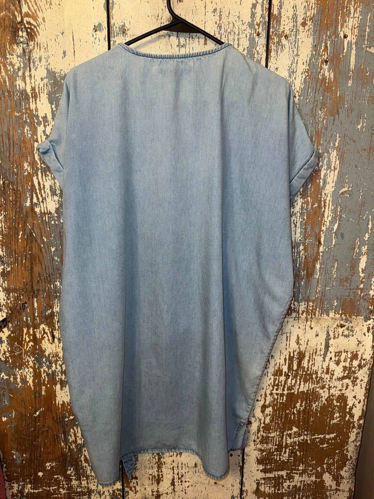 Allsaints All Saints denim tie-waist dress, knee-length, size small Size S / US 4 / IT 40 - 8 Thumbnail