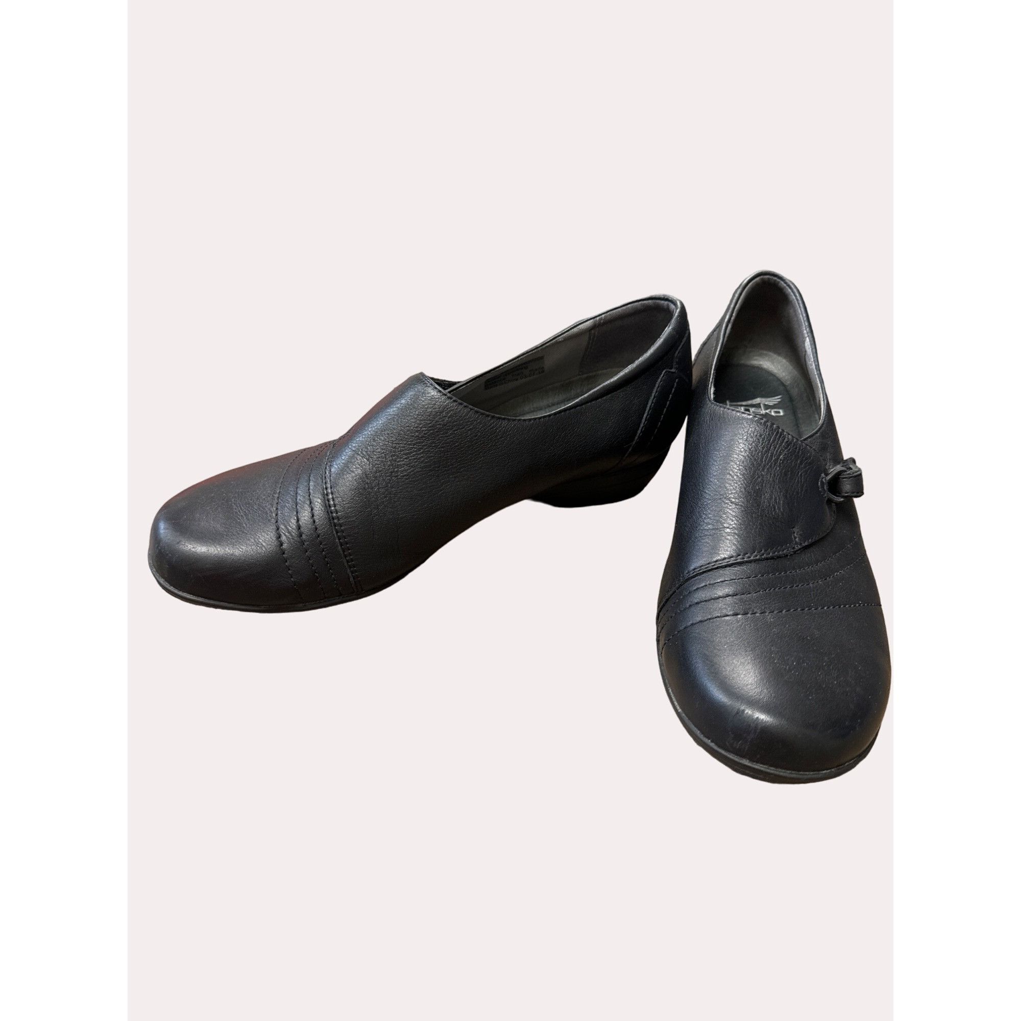 Dansko DANSKO women’s black leather slip on shoe size 8.5 SKU 6180 Size US 8.5 / IT 38.5 - 2 Thumbnail