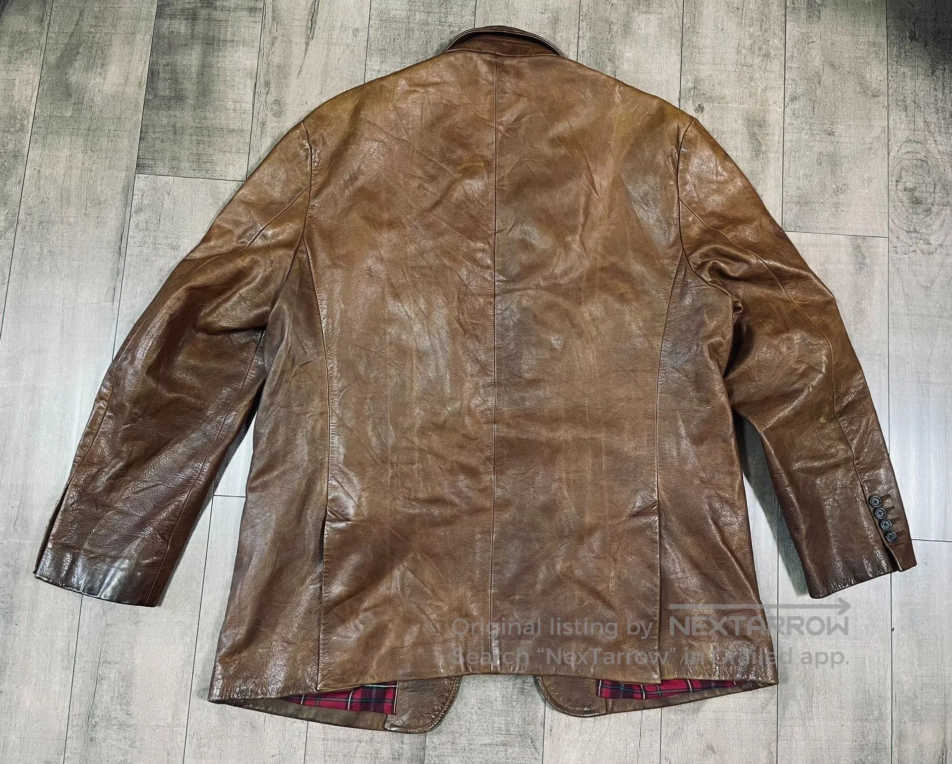 Ralph Lauren Blue Label Ralph Lauren Vintage Leather Jacket. Size US XL / EU 56 / 4 - 2 Thumbnail