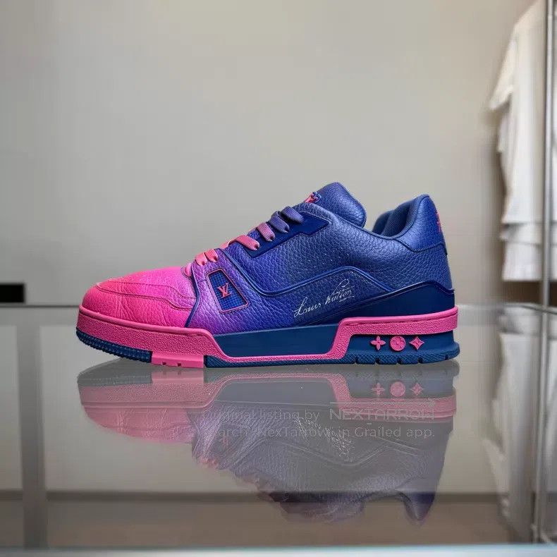 Louis Vuitton Louis Vuitton TRAINER purple-pink gradient shoes Size US 7 / EU 40 - 3 Thumbnail