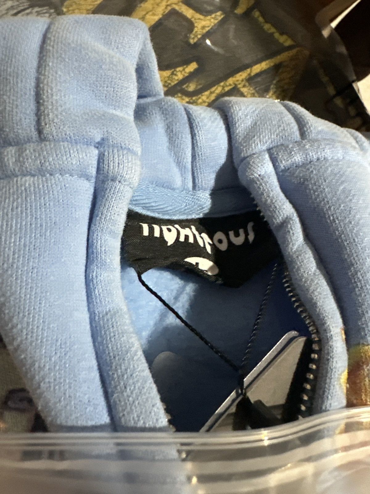 Other Righteous Baby Blue Jesus Zipup Hoodie Size US L / EU 52-54 / 3 - 3 Thumbnail