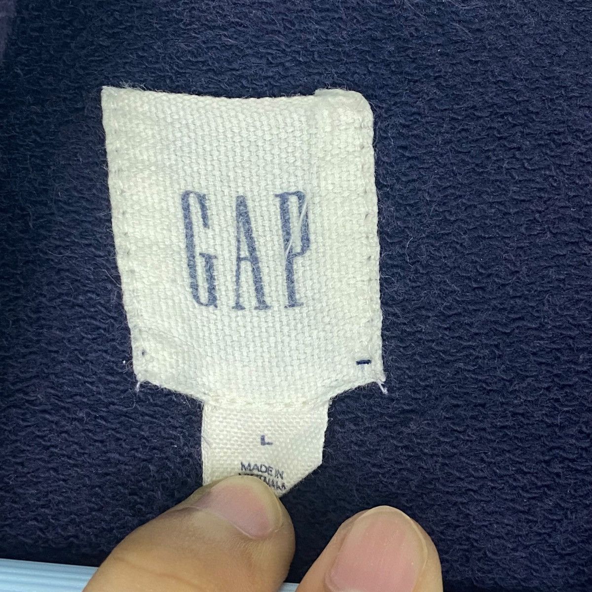 Vintage Vintage Gap Zip Hoodie Blue Pullover Jumper Size M Size US M / EU 48-50 / 2 - 7 Thumbnail