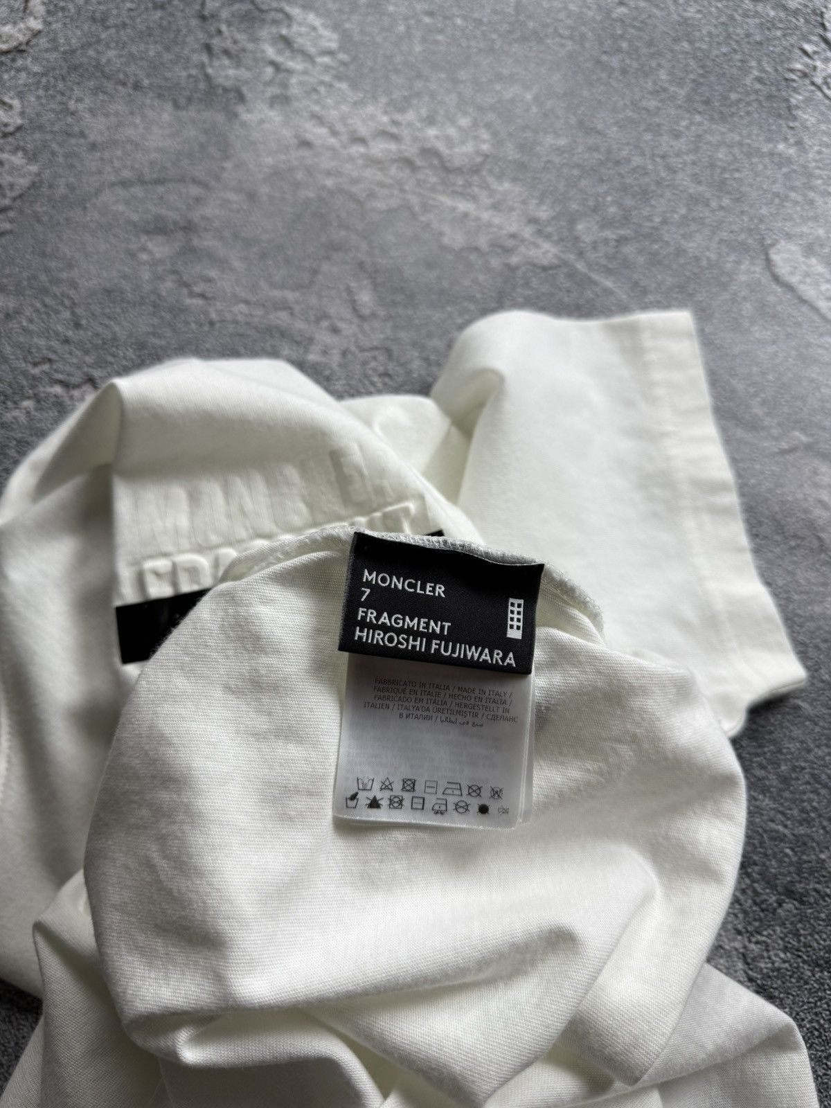 Moncler Moncler Genius x Fragment Design Cotton Logo Maglia T-Shirt Size US S / EU 44-46 / 1 - 7 Thumbnail