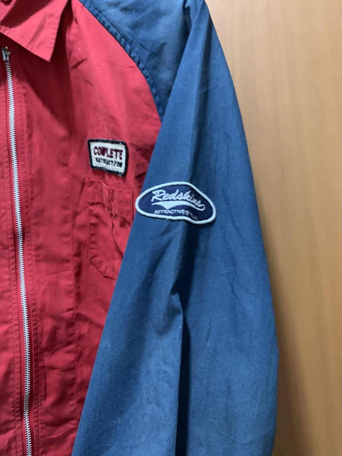 Japanese Brand Vintage Redskins Patches Zipper Size US L / EU 52-54 / 3 - 6 Thumbnail