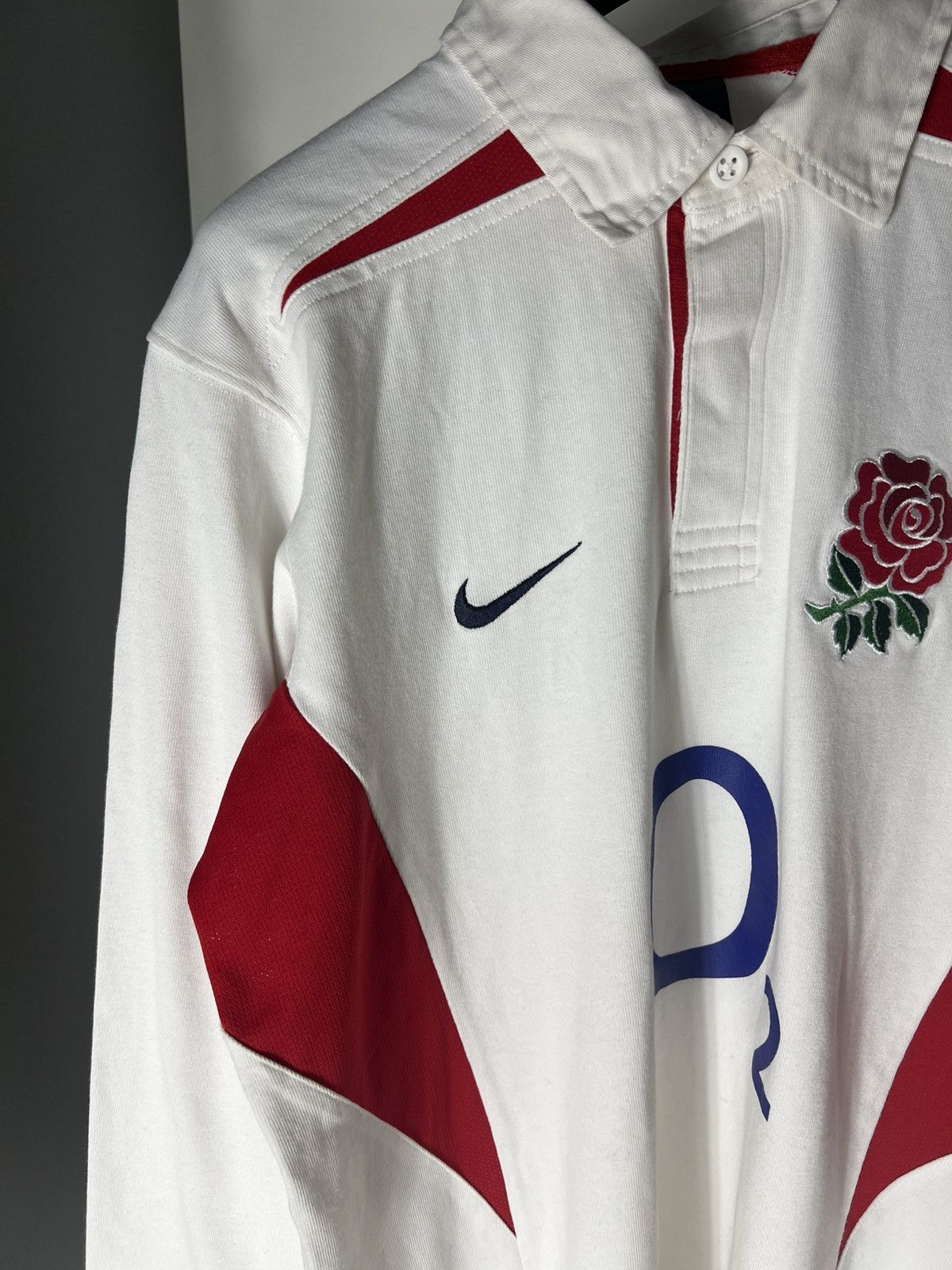 Nike × Vintage VERY RARE NIKE RETRO ENGLAND RUGBY JERSEY BLOKECORE Y2K 90s Size US L / EU 52-54 / 3 - 4 Thumbnail
