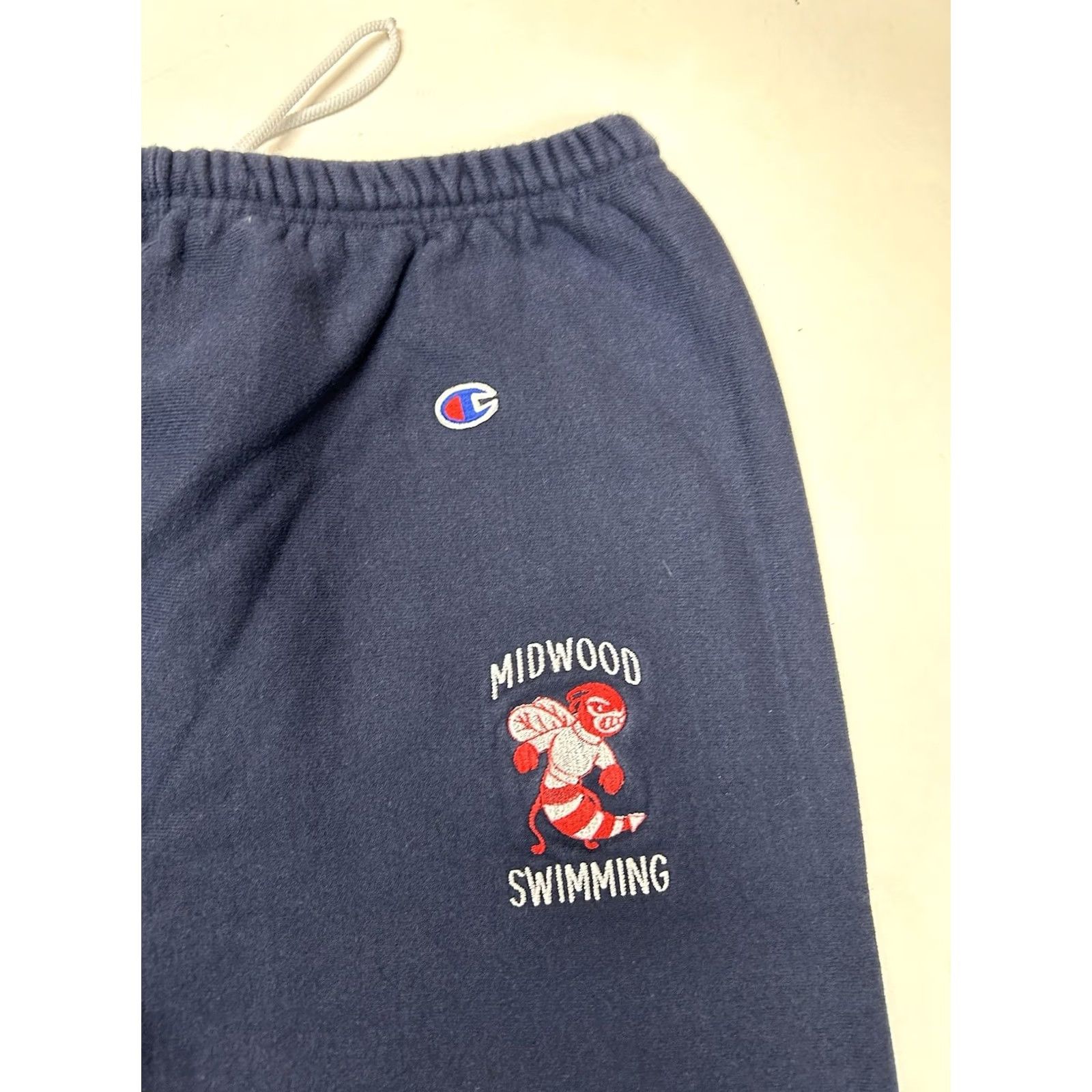 Champion VINTAGE Champion Reverse Weave Sweatpants XL 90s Blue Size US 36 / EU 52 - 3 Thumbnail