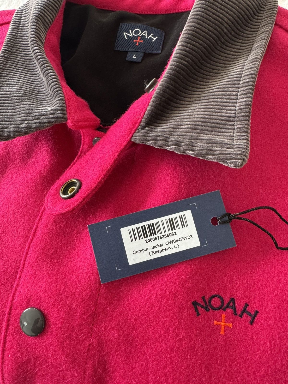 Noah Noah NYC Campus Wool Jacket Raspberry FW23 Size L Size US L / EU 52-54 / 3 - 3 Thumbnail