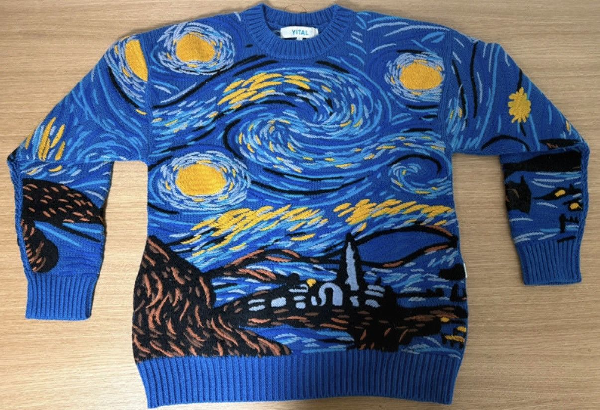 YITAI YITAI Starry Night Embroidery Sweater Size US L / EU 52-54 / 3 - 1 Thumbnail