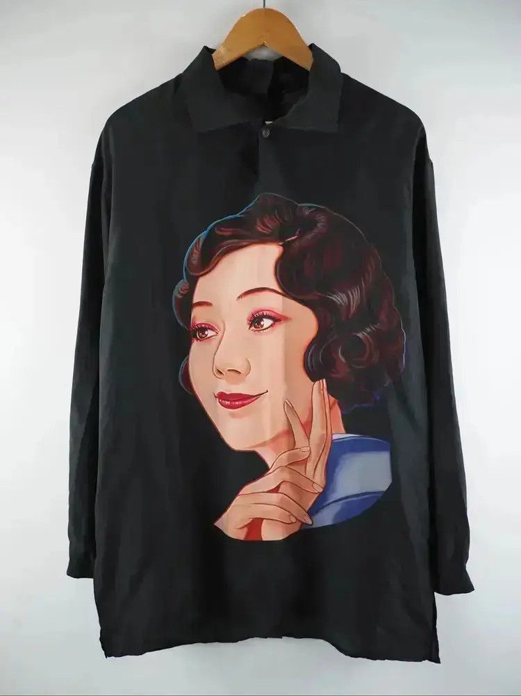 Yohji Yamamoto Yohji Yamamoto 18SS Actress Print Shirt-2507 Size US L / EU 52-54 / 3 - 6 Thumbnail