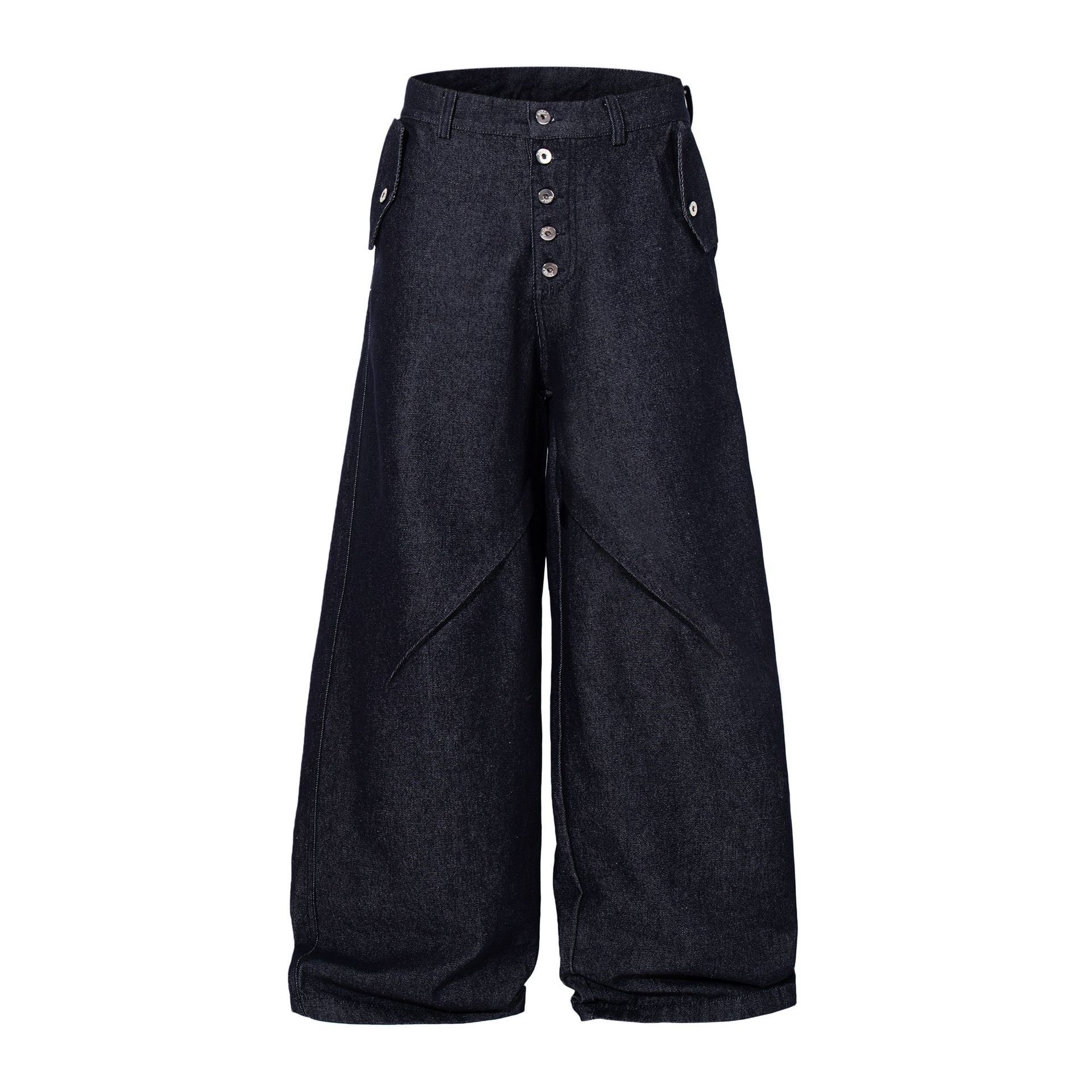 Jean Xz loose baggy flared Balenciaga offwhite style opium jeans Size US 36 / EU 52 - 3 Thumbnail
