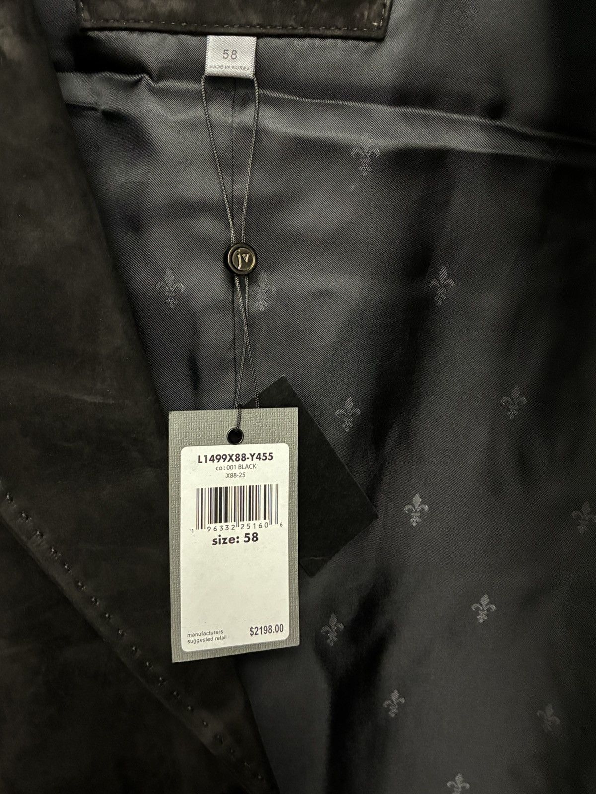 John Varvatos Rind Suede Jacket EU 58 USA 48 Size US XXL / EU 58 / 5 - 11 Thumbnail
