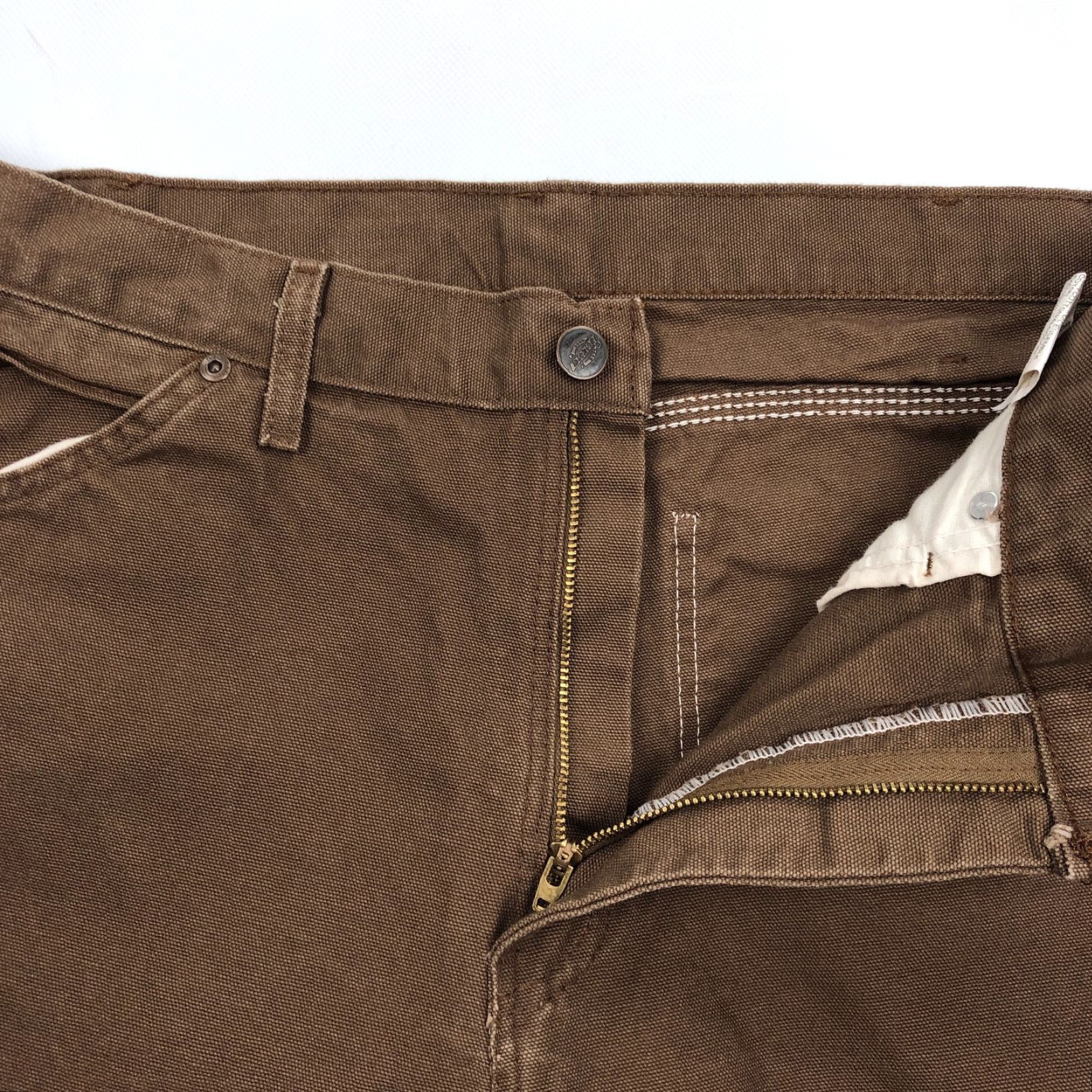 Dickies Dickies Men's Brown Workwear Carpenter Pants 34x30 Cotton Canvas Utility Pockets Size US 34 / EU 50 - 2 Thumbnail