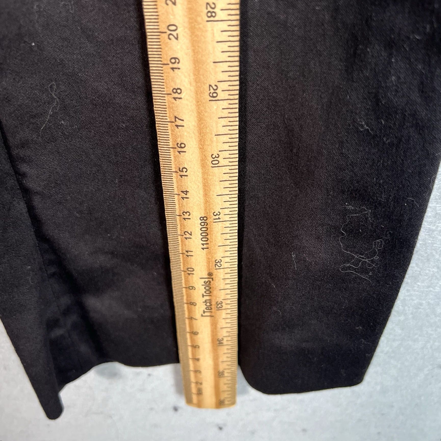 Frame VINTAGE Frame Dress Pants Womens Size 8 Black Stretch Straight Leg Cotton Nylon Spandex Flat Front Women Pants 8/10 Boys? Size 30" / US 8 / IT 44 - 4 Thumbnail