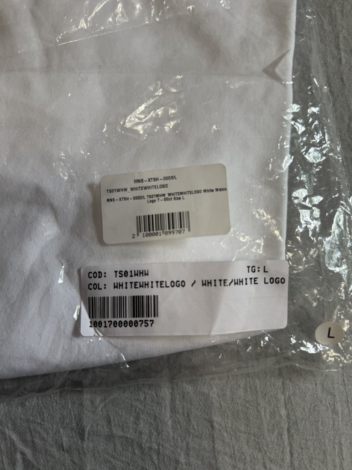 MAINS Mains London White Blue Logo Tee Size US L / EU 52-54 / 3 - 2 Thumbnail