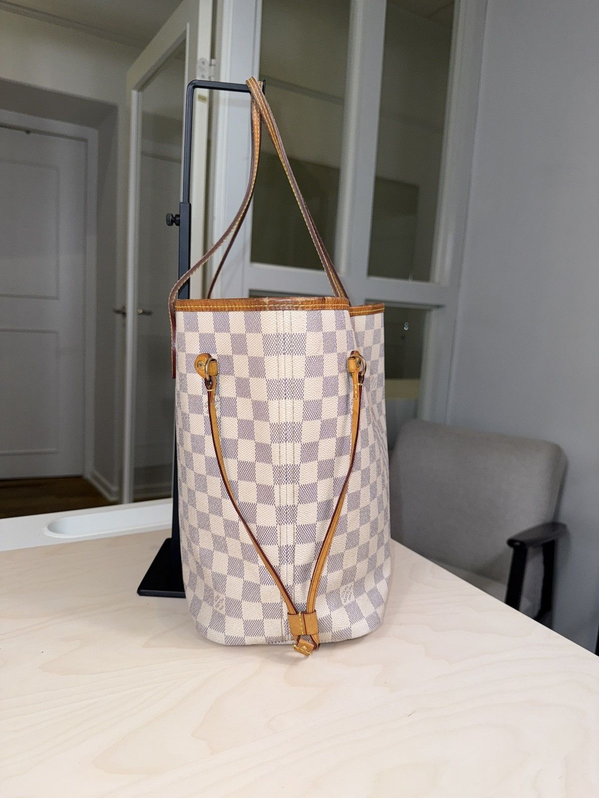 Louis Vuitton Louis Vuitton Neverfull Damier Azure MM Size ONE SIZE - 3 Thumbnail