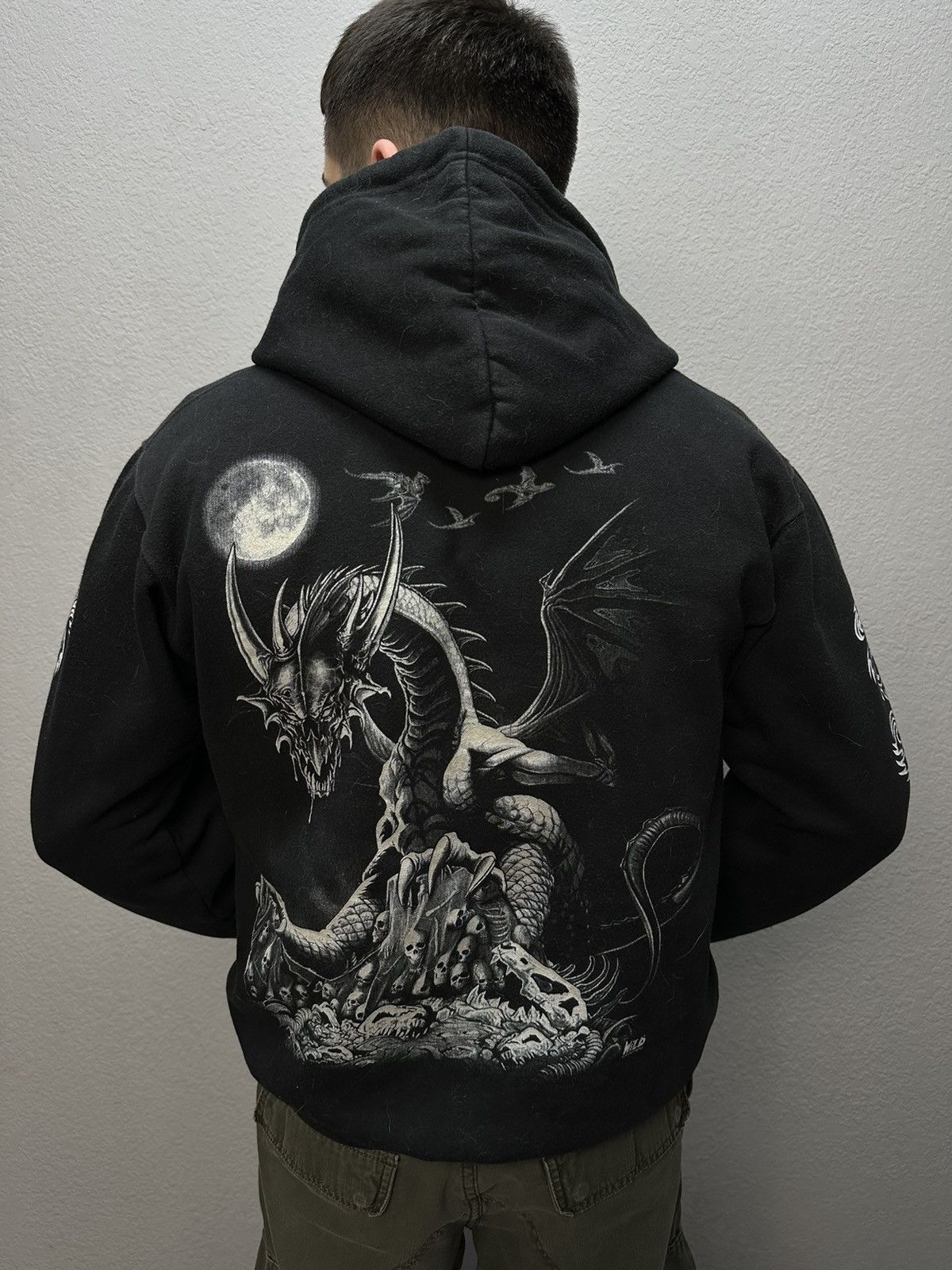 Ed Hardy Vintage Wild Distressed Hoodie Y2K Ed Hardy Style Punk Size US S / EU 44-46 / 1 - 1 Thumbnail