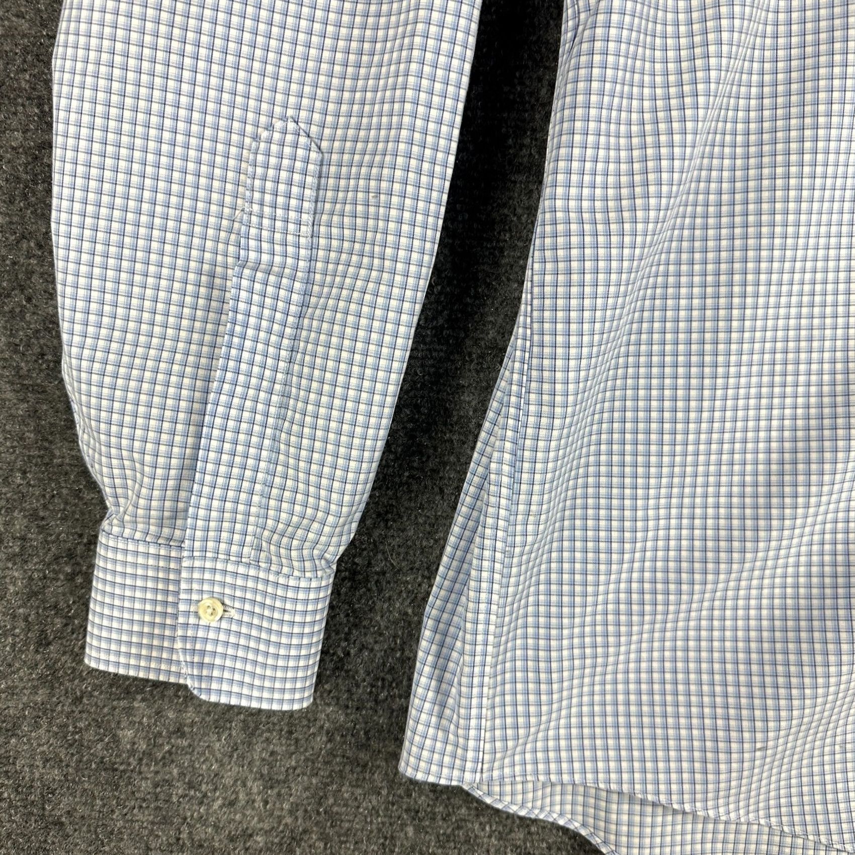 Brooks Brothers Brooks Brothers Madison Shirt Mens 16.5 Non Iron Blue White Check Cott Button Up Size US XL / EU 56 / 4 - 3 Thumbnail