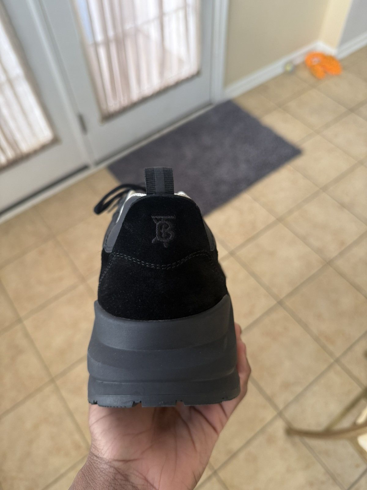 Burberry BURBERRY SEAN TRIPLE BLACK SNEAKERS Size US 12.5 / EU 45-46 - 9 Thumbnail