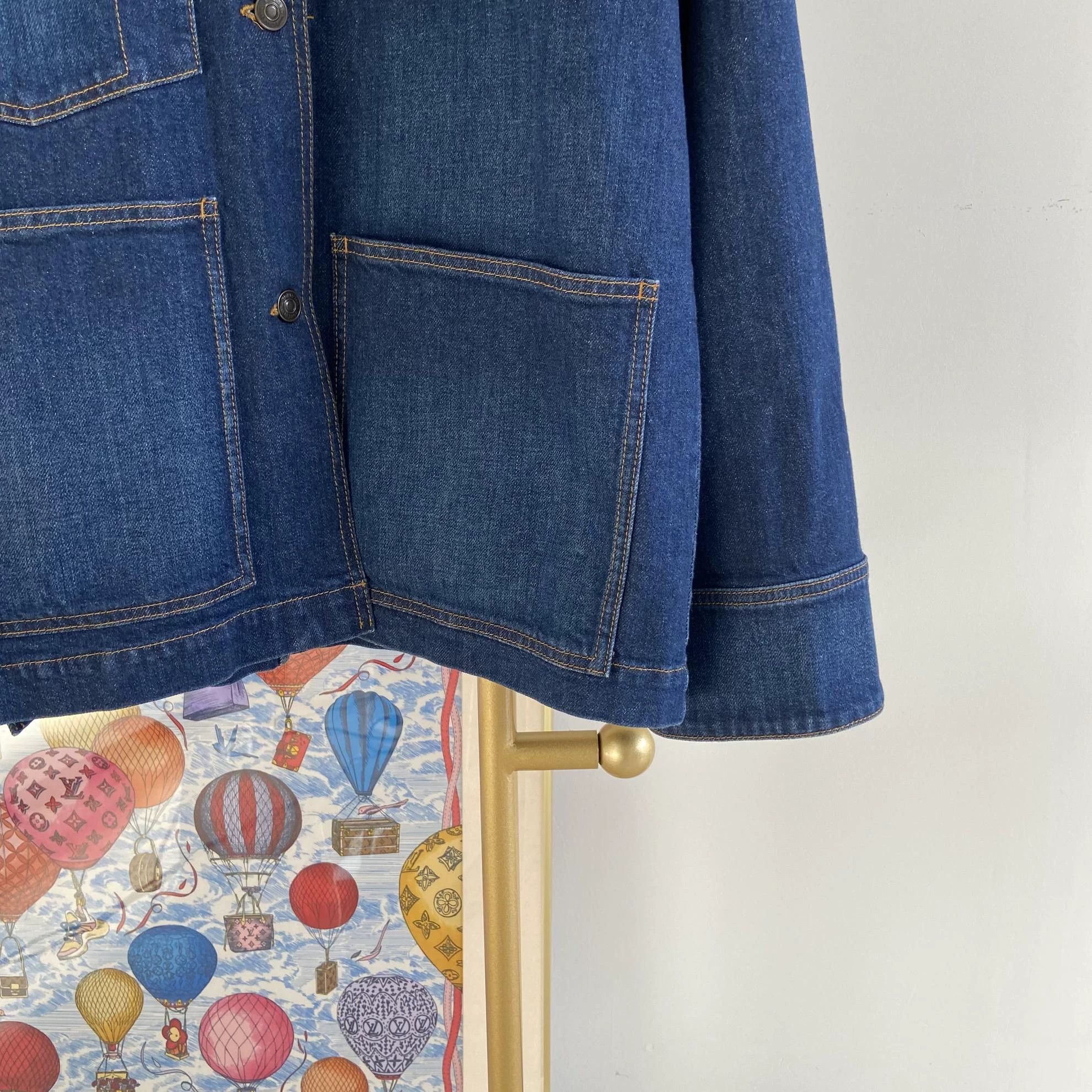 Vintage Vintage Ports Blue Denim Jacket L Size L / US 10 / IT 46 - 4 Thumbnail