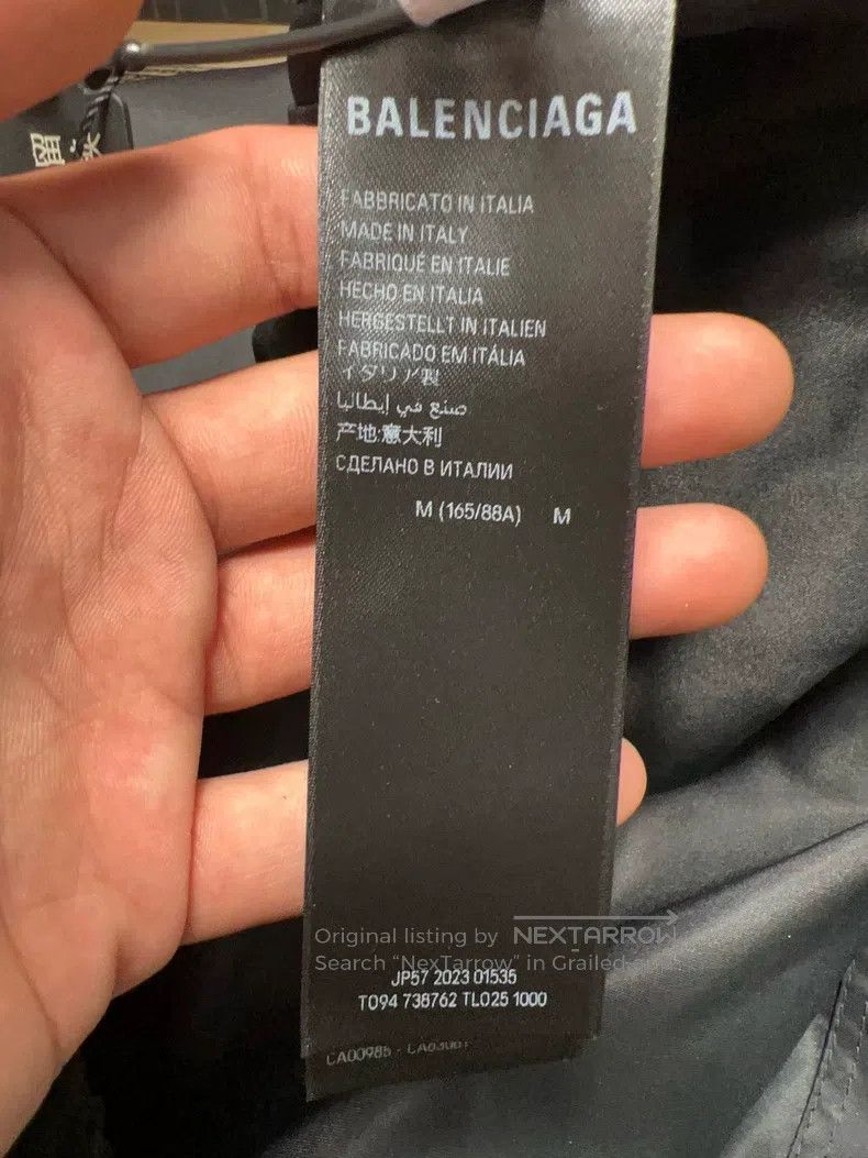Balenciaga Balenciaga Logo letter print sun protection hooded jacket Size US M / EU 48-50 / 2 - 4 Thumbnail